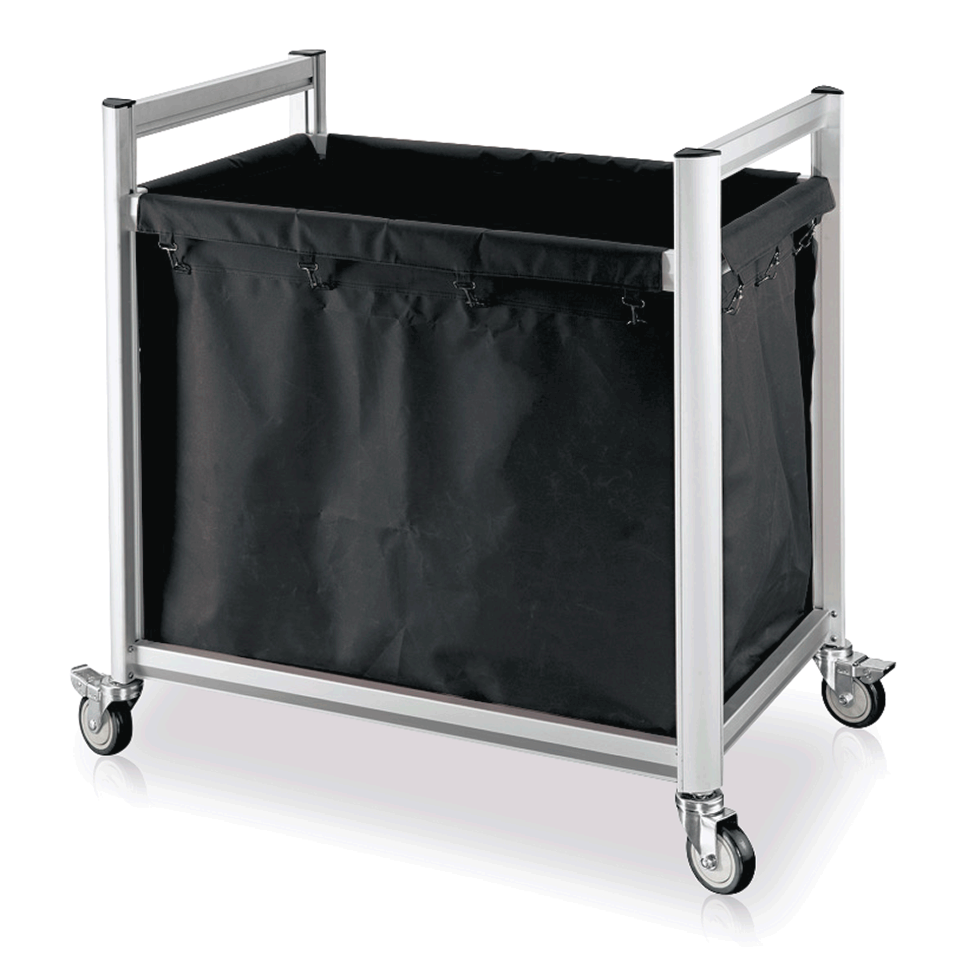 WAS Germany Wäschewagen, Aluminium und Polyester, Silber, Inhalt: 220L, 94x65x105cm (4464000)