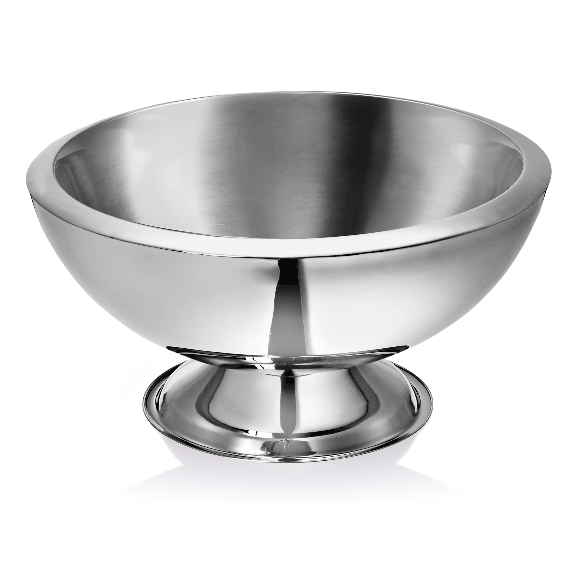 WAS Germany Champagnerkühler (Doppelwandig), Chromnickelstahl, Silber, Inhalt:15L, Durchmesser:43cm, Höhe:22,5cm (4506430)