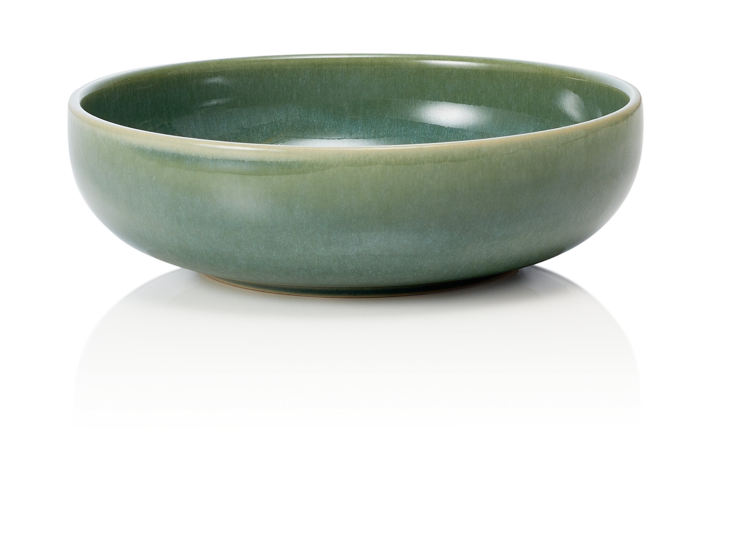 WAS Germany 6x Schale Set ROCKZZERO, Steinzeug, Myrtle Green, tief, Durchmesser:16cm, Inhalt:0,4L (452303016)