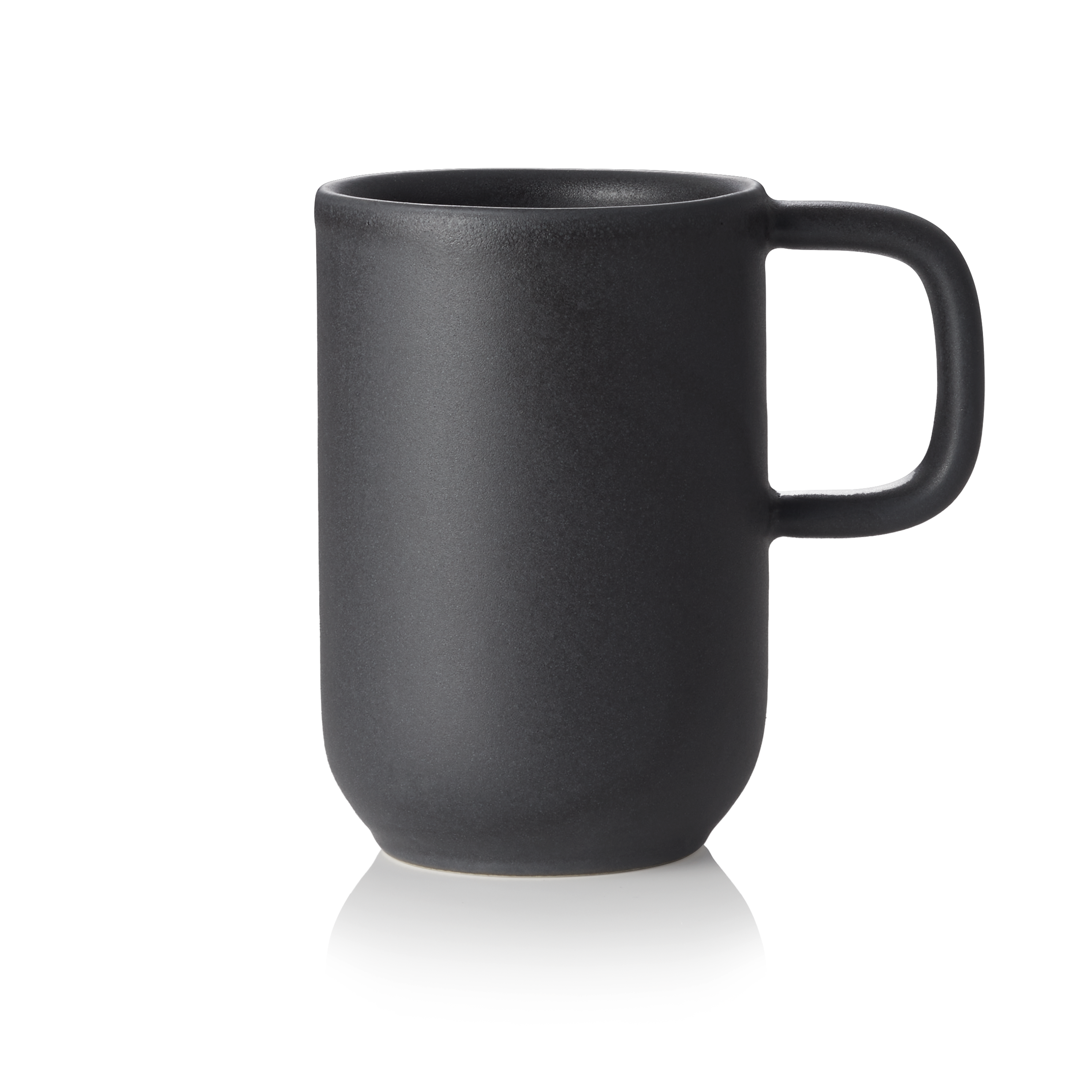 WAS Germany 6x Becher, Steinzeug, Schwarz, Serie: ROCKZZERO, Inhalt: 370ml (452506037)