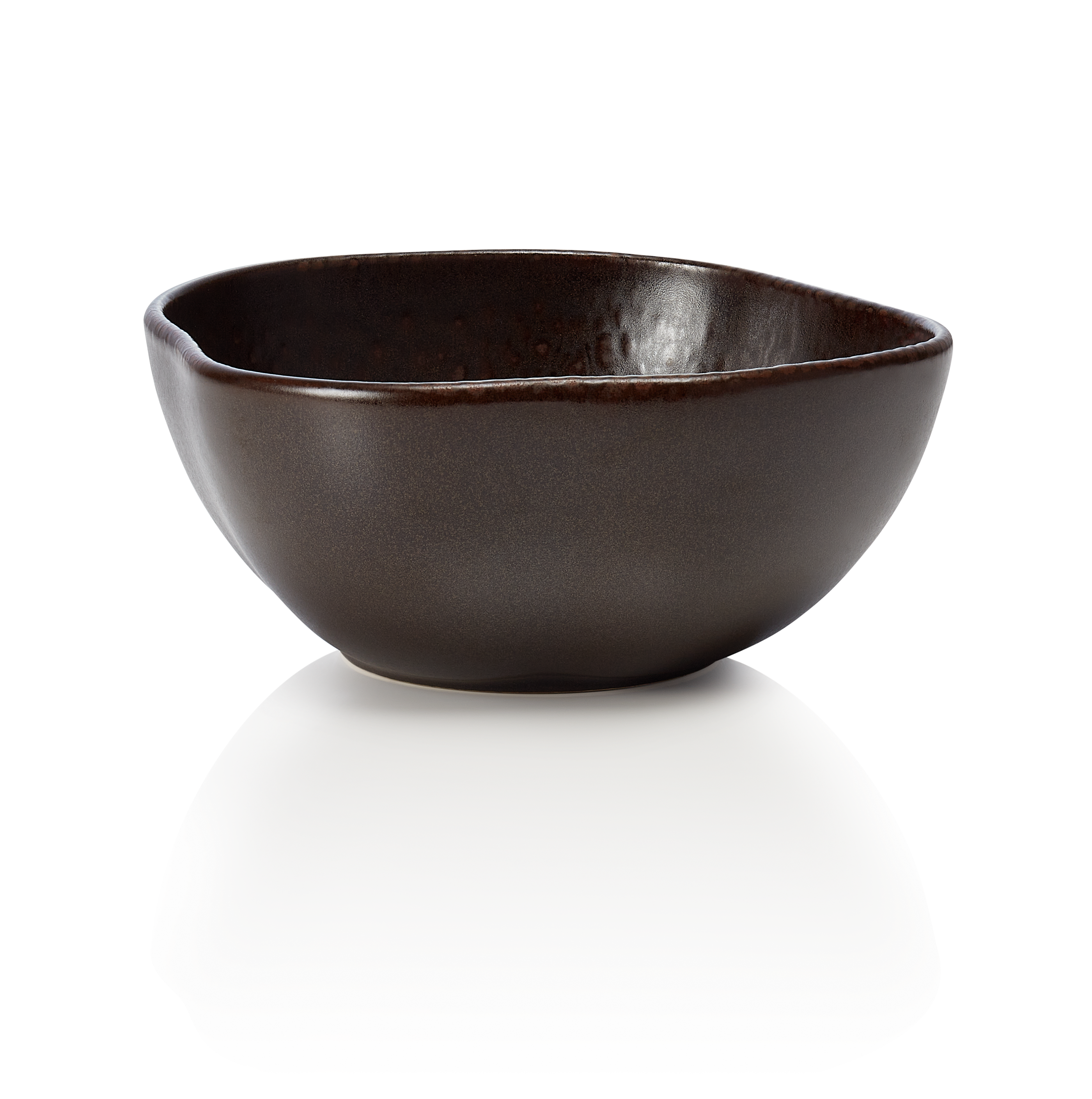 WAS Germany 6x Schale (Tiefe Ausführung), Steinzeug, Metallic Brown, Serie: ROCKZZERO ORGANIC, Durchmesser: 16cm (462003016)