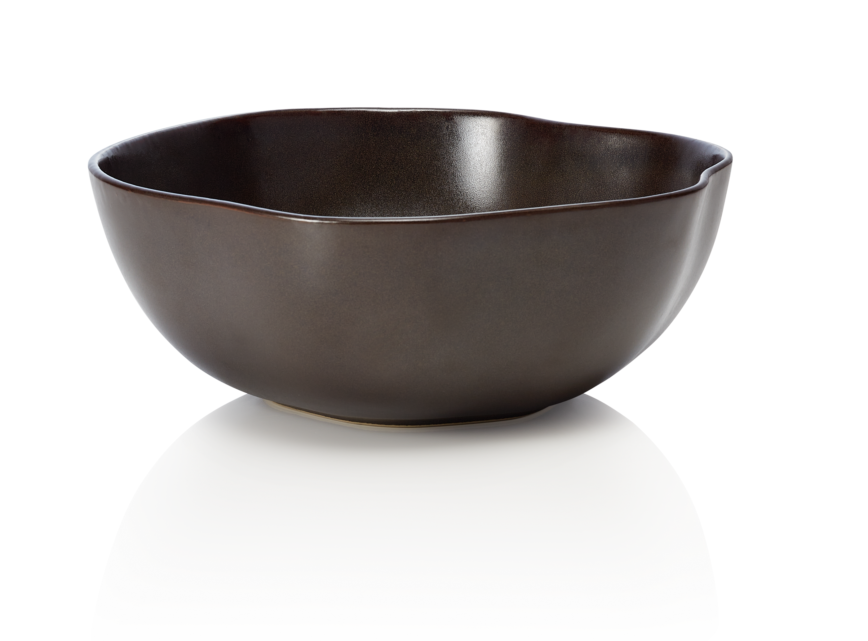 WAS Germany Schale (Tiefe Ausführung), Steinzeug, Metallic Brown, Serie: ROCKZZERO ORGANIC, Durchmesser: 28cm (462003028)