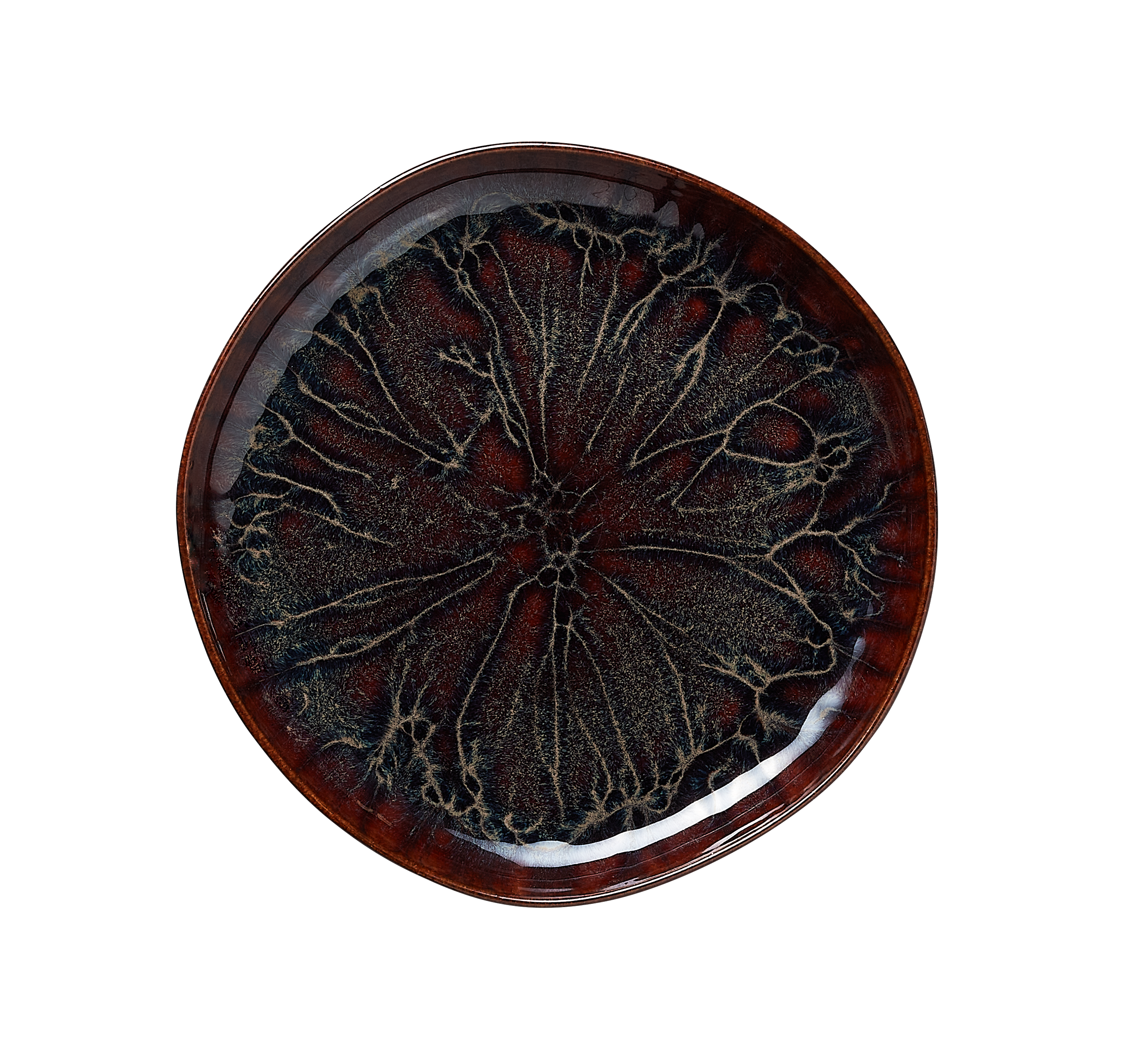 WAS Germany 6x Teller (Flache Ausführung), Steinzeug, Amazonas, Serie: ROCKZZERO ORGANIC AMAZONAS, Durchmesser: 22cm (462101022)