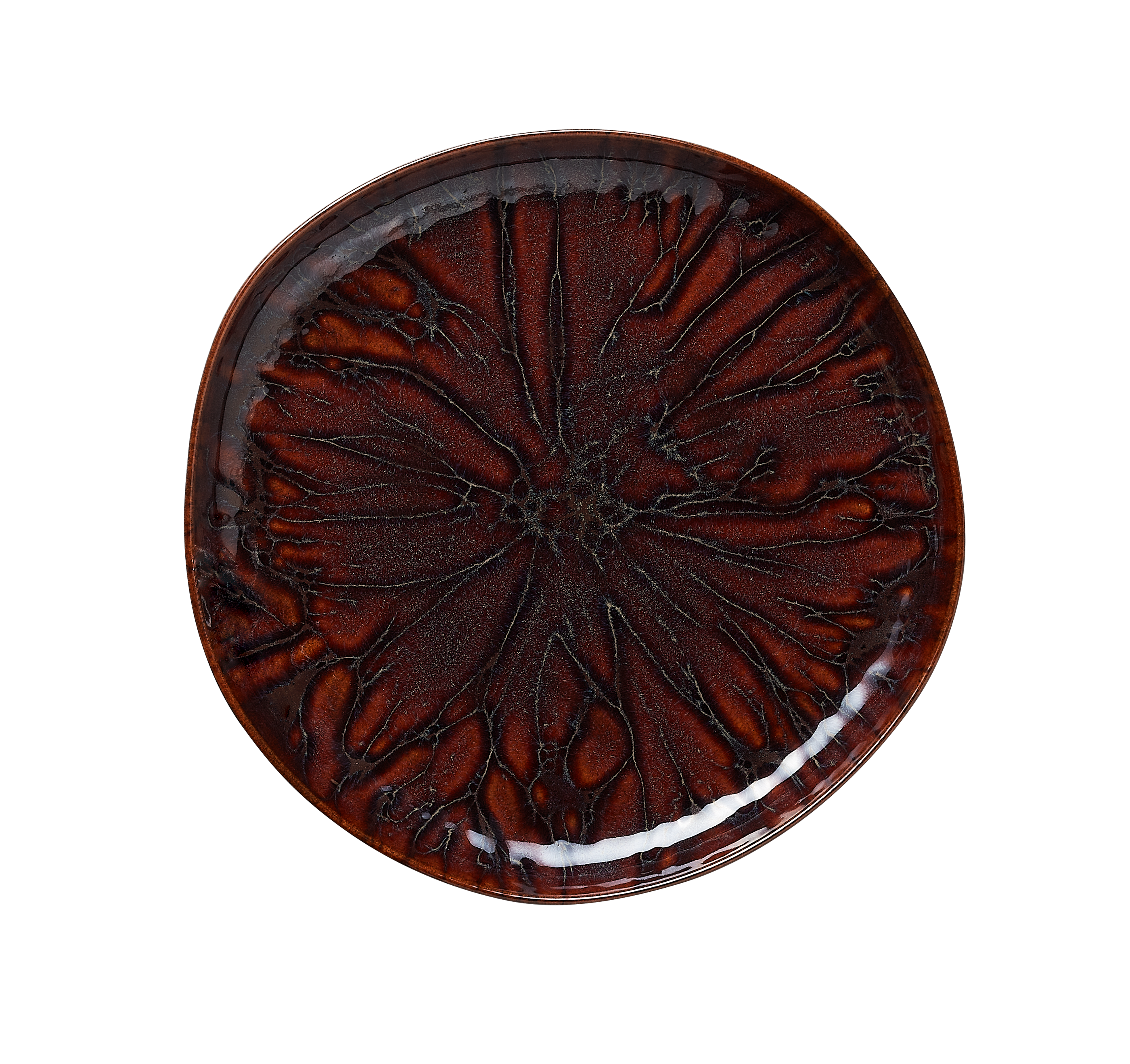 WAS Germany 6x Teller (Flache Ausführung), Steinzeug, Amazonas, Serie: ROCKZZERO ORGANIC AMAZONAS, Durchmesser: 28cm (462101028)