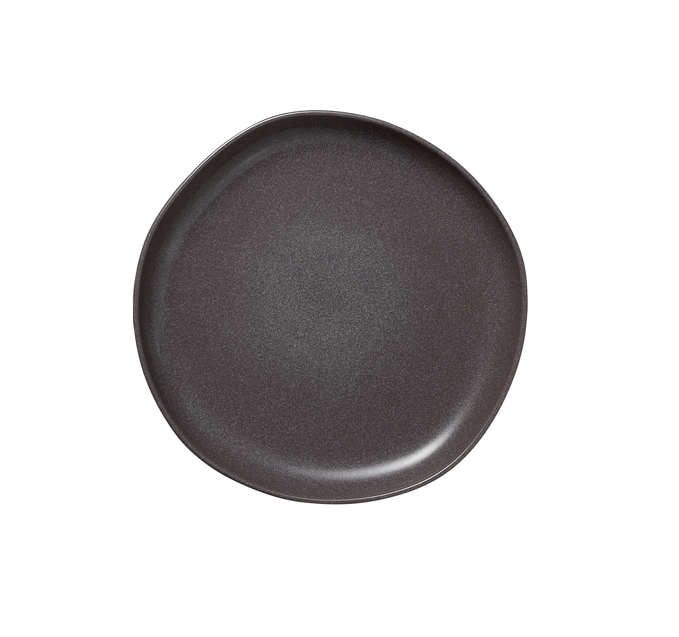 WAS Germany 6x Teller (Flache Ausführung), Steinzeug, Stone Grey, Serie: ROCKZZERO ORGANIC, Durchmesser: 22cm (462201022)