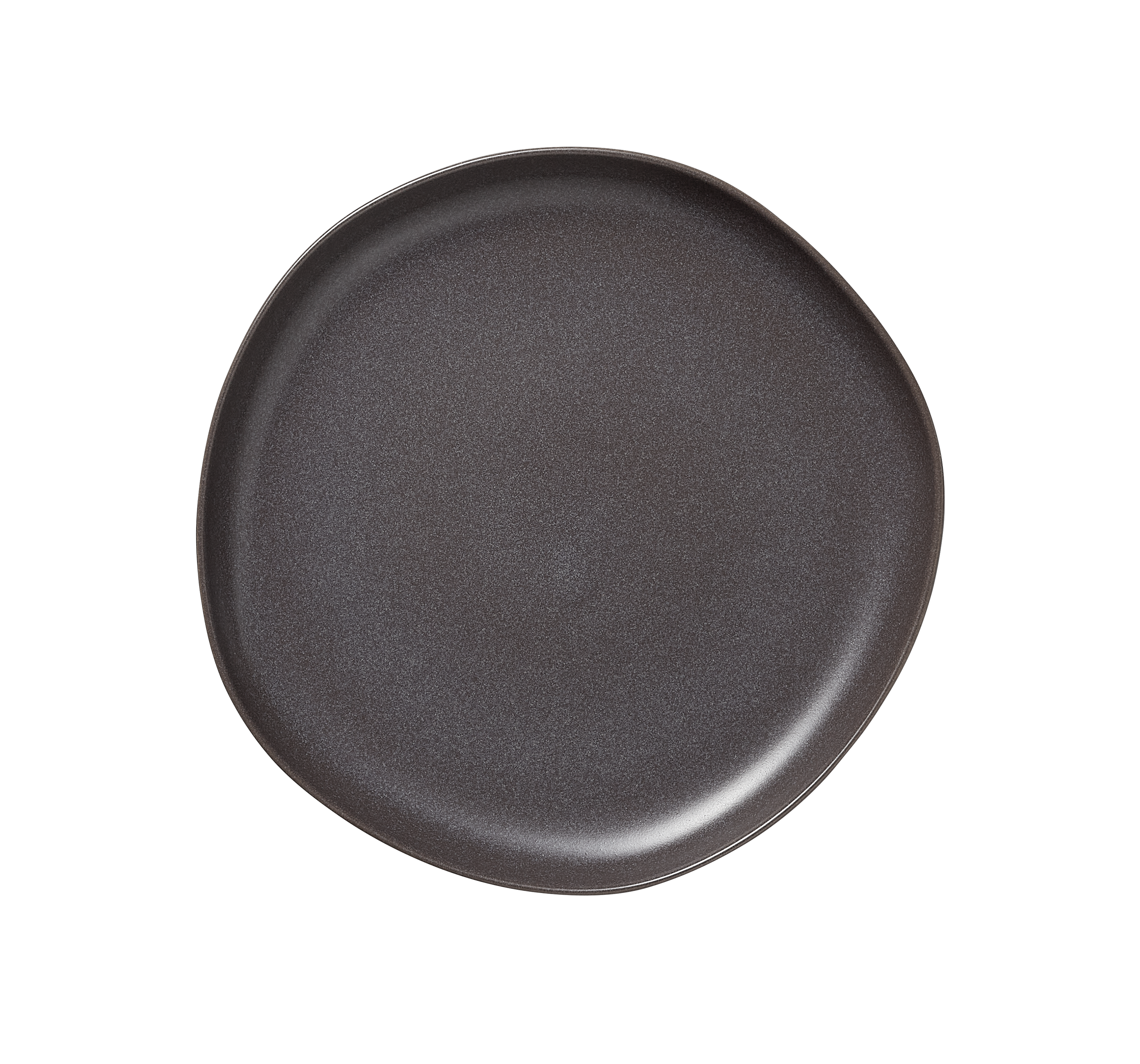 WAS Germany 6x Teller (Flache Ausführung), Steinzeug, Stone Grey, Serie: ROCKZZERO ORGANIC, Durchmesser: 28cm (462201028)