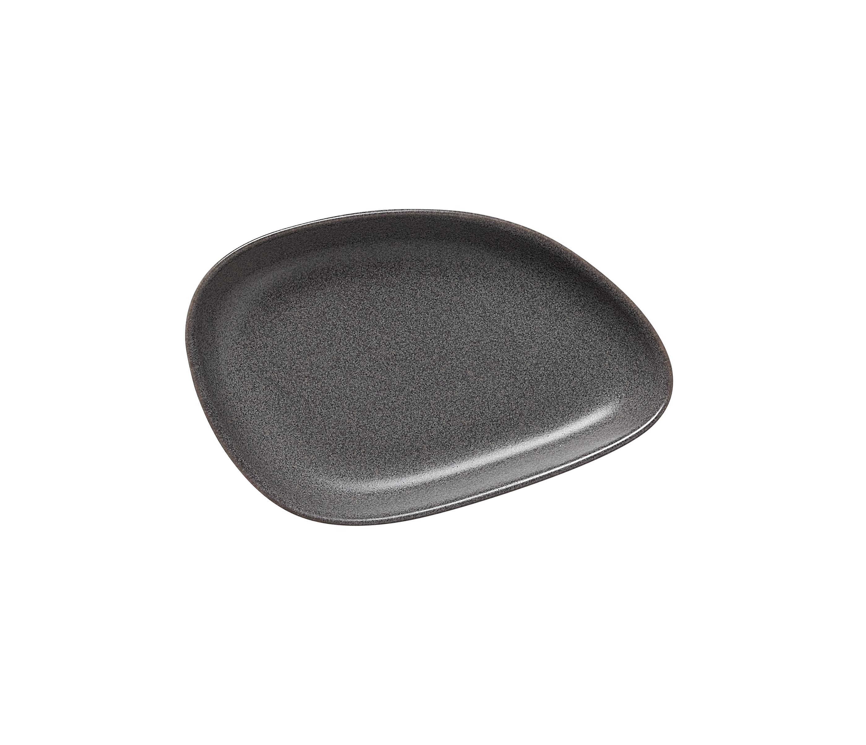 WAS Germany 6x Snackteller, Steinzeug, Stone Grey, Serie: ROCKZZERO ORGANIC, 14,5x9,5x2cm (462207015)