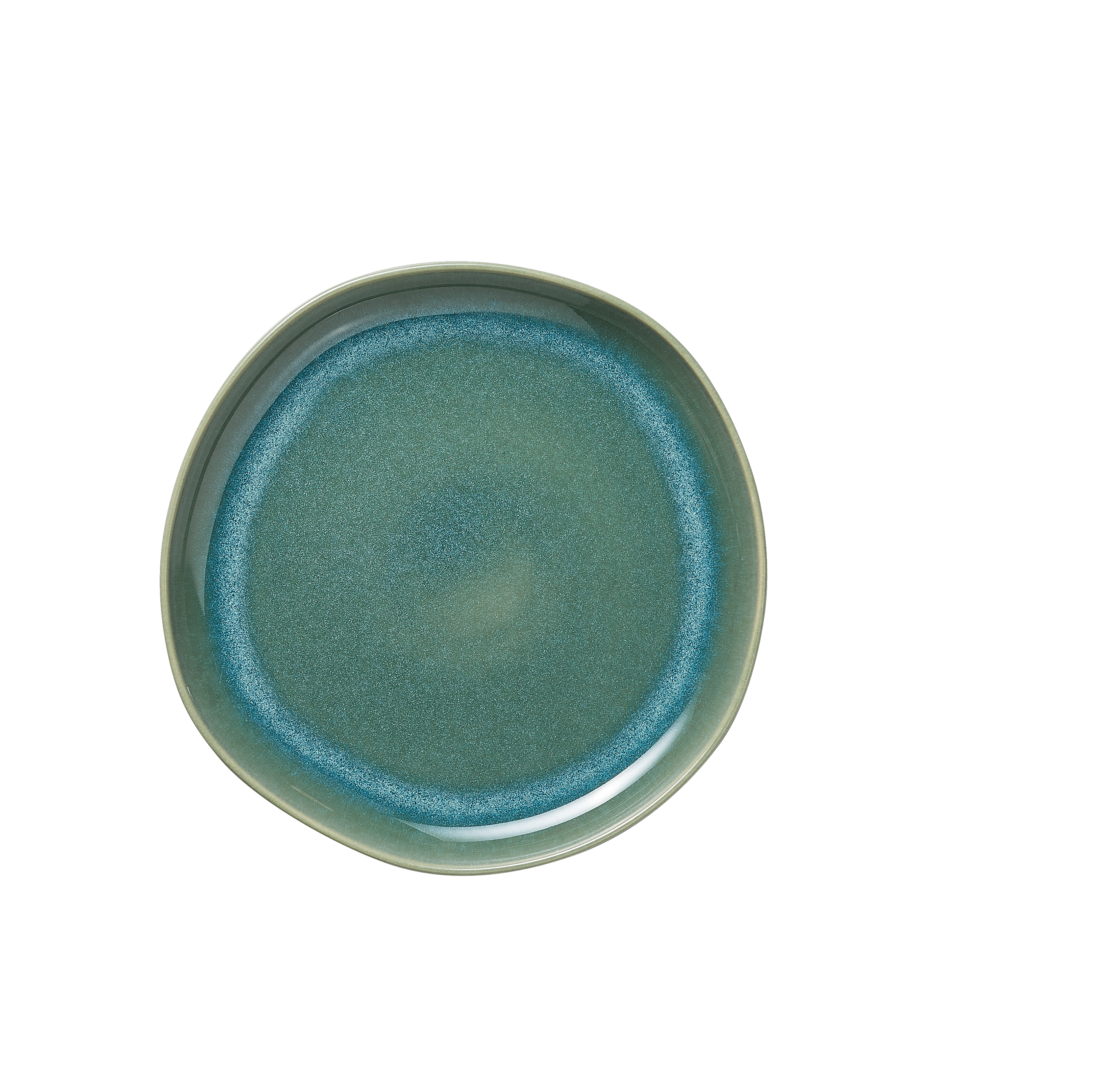 WAS Germany 6x Teller (Flache Ausführung), Steinzeug, Myrtle Green, Serie: ROCKZZERO ORGANIC MYRTLE GREEN, Durchmesser: 22cm (462301022)