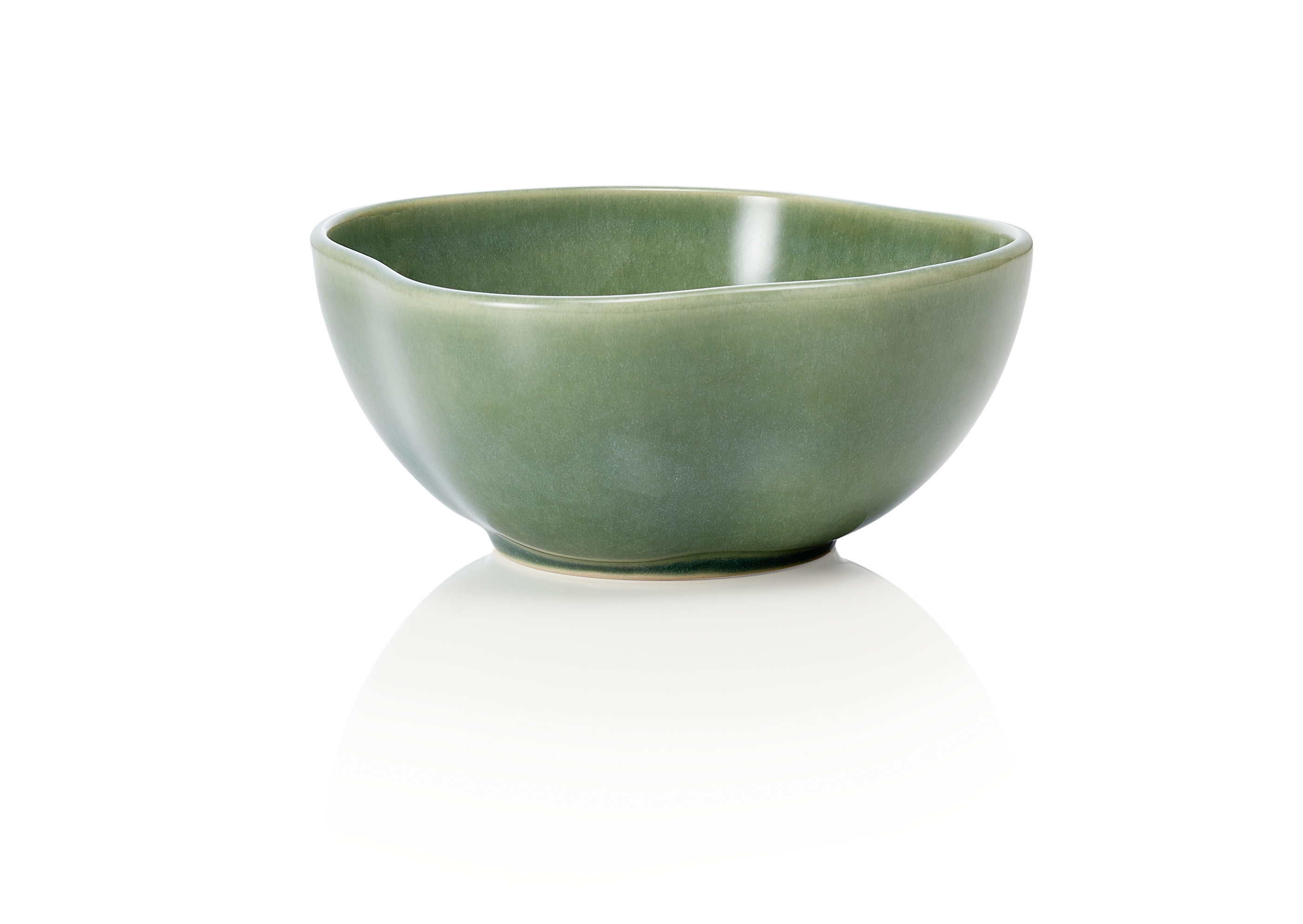 WAS Germany 6x Schale (Tiefe Ausführung), Steinzeug, Myrtle Green, Serie: ROCKZZERO ORGANIC MYRTLE GREEN, Durchmesser: 16cm (462303016)