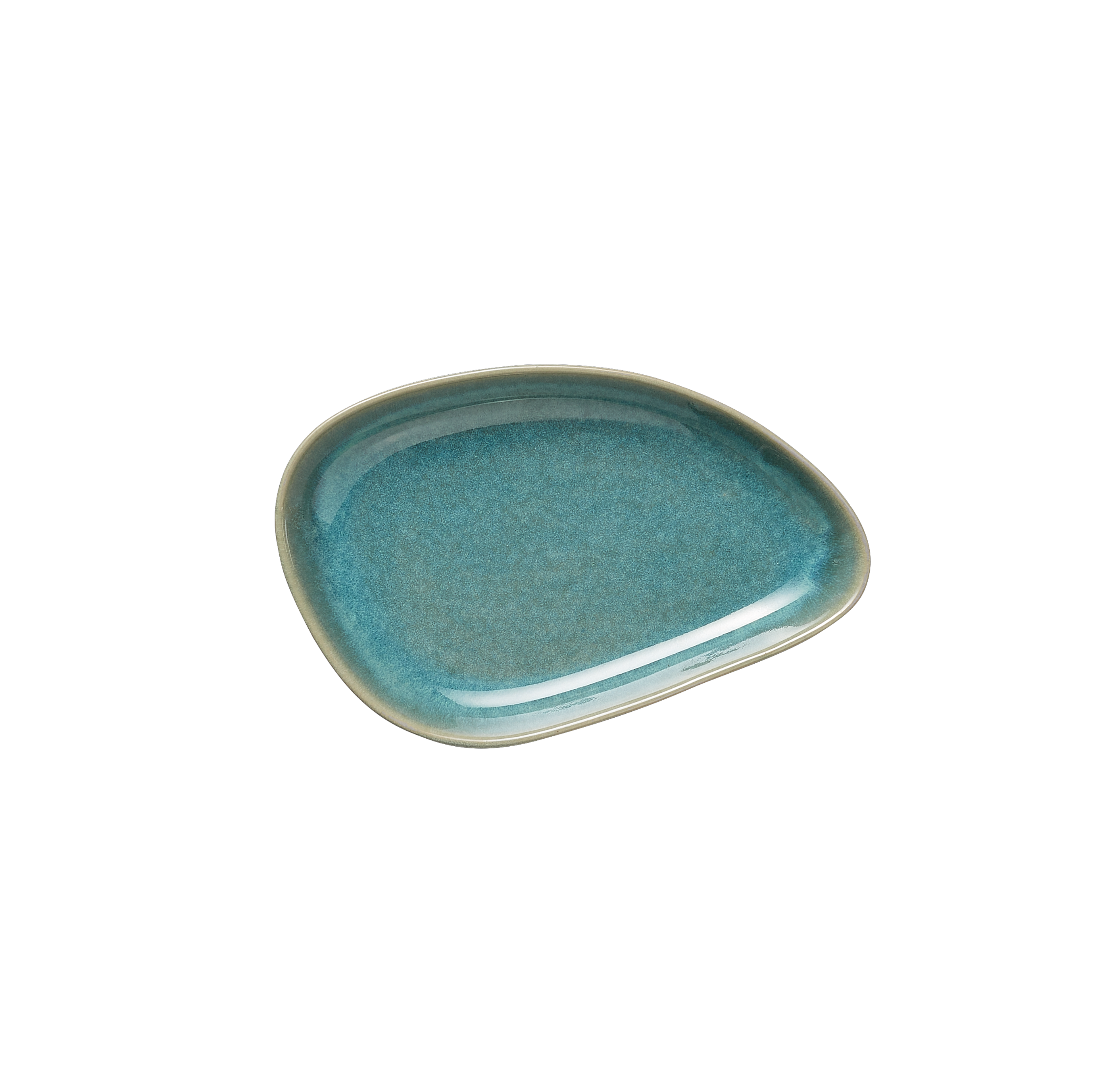 WAS Germany 6x Snackteller, Steinzeug, Myrtle Green, Serie: ROCKZZERO ORGANIC MYRTLE GREEN, 14,5x9,5x2cm (462307015)