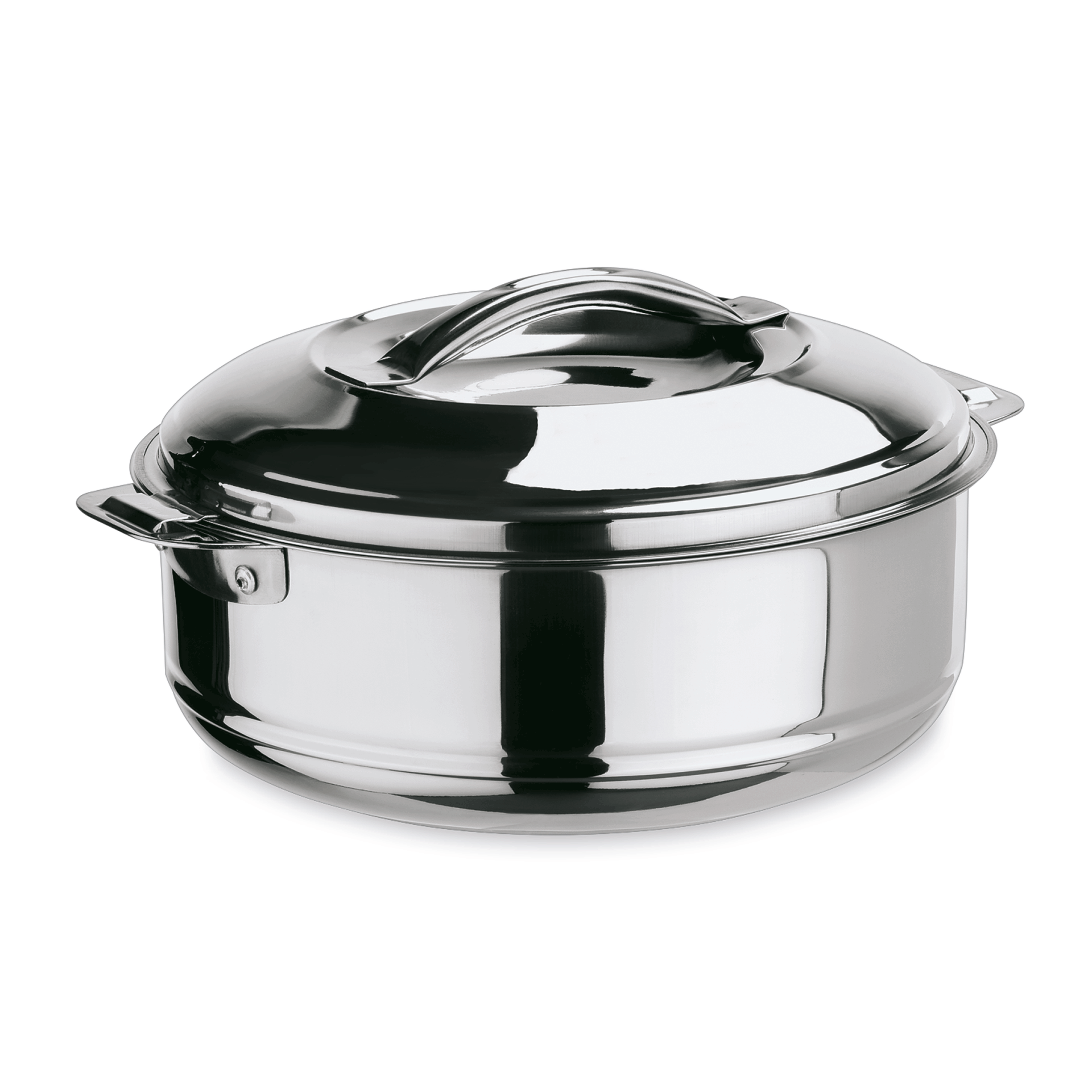 WAS Germany Thermospeisetransportbehälter (Deckel mit Bajonettverschluss), Chromnickelstahl, Inhalt: 1,2L, Durchmesser: 19cm, Höhe: 11,5cm (4630012)