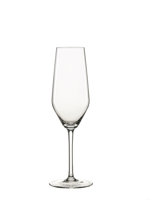 Spiegelau 12x Sektglas (Mit Eichstrich: 0,1L), Glas, Serie: Style, Inhalt: 240ml (4678107)