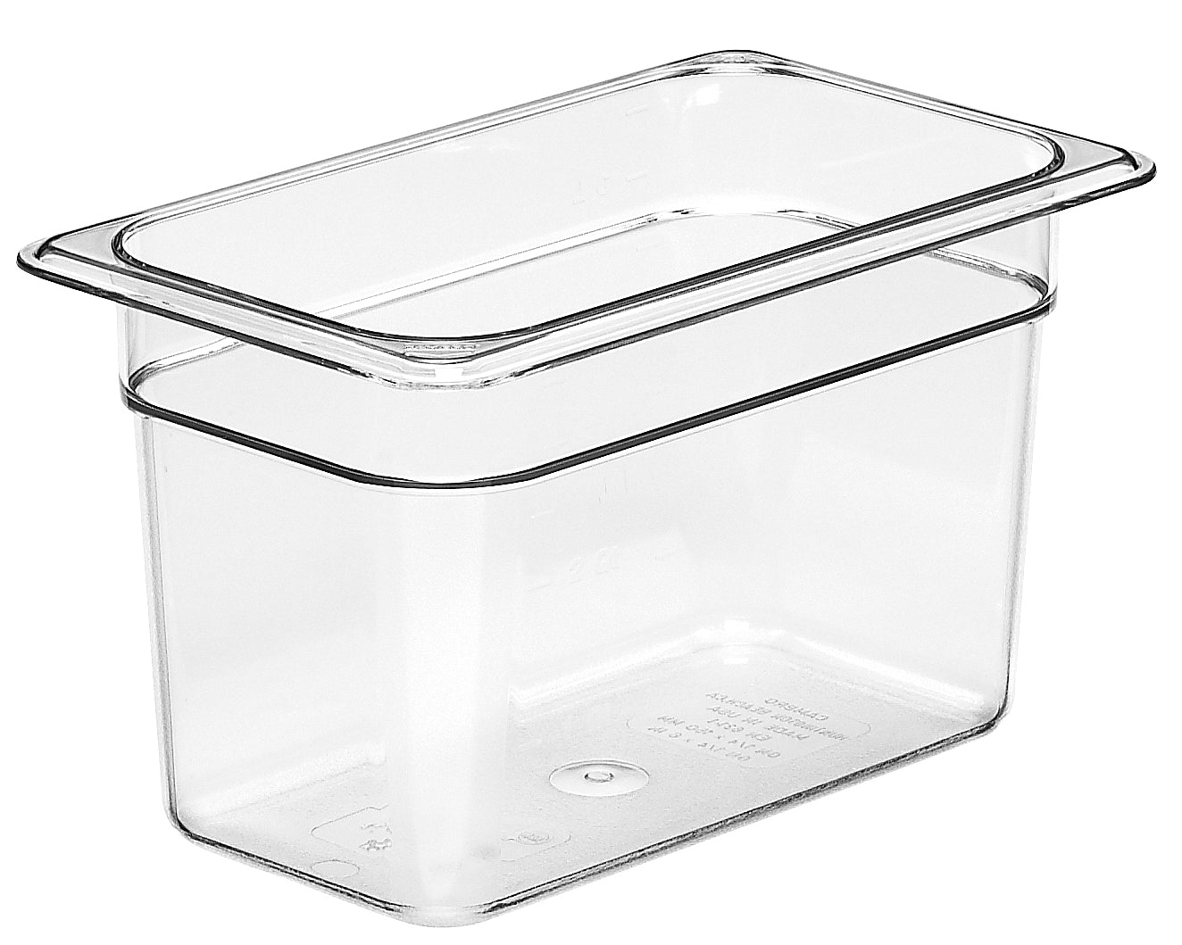 Cambro Camwear® Polycarbonat Gastronorm GN-Behälter GN1/4-150mm, Durchsichtig, 6 Stück im Karton - 46CW135
