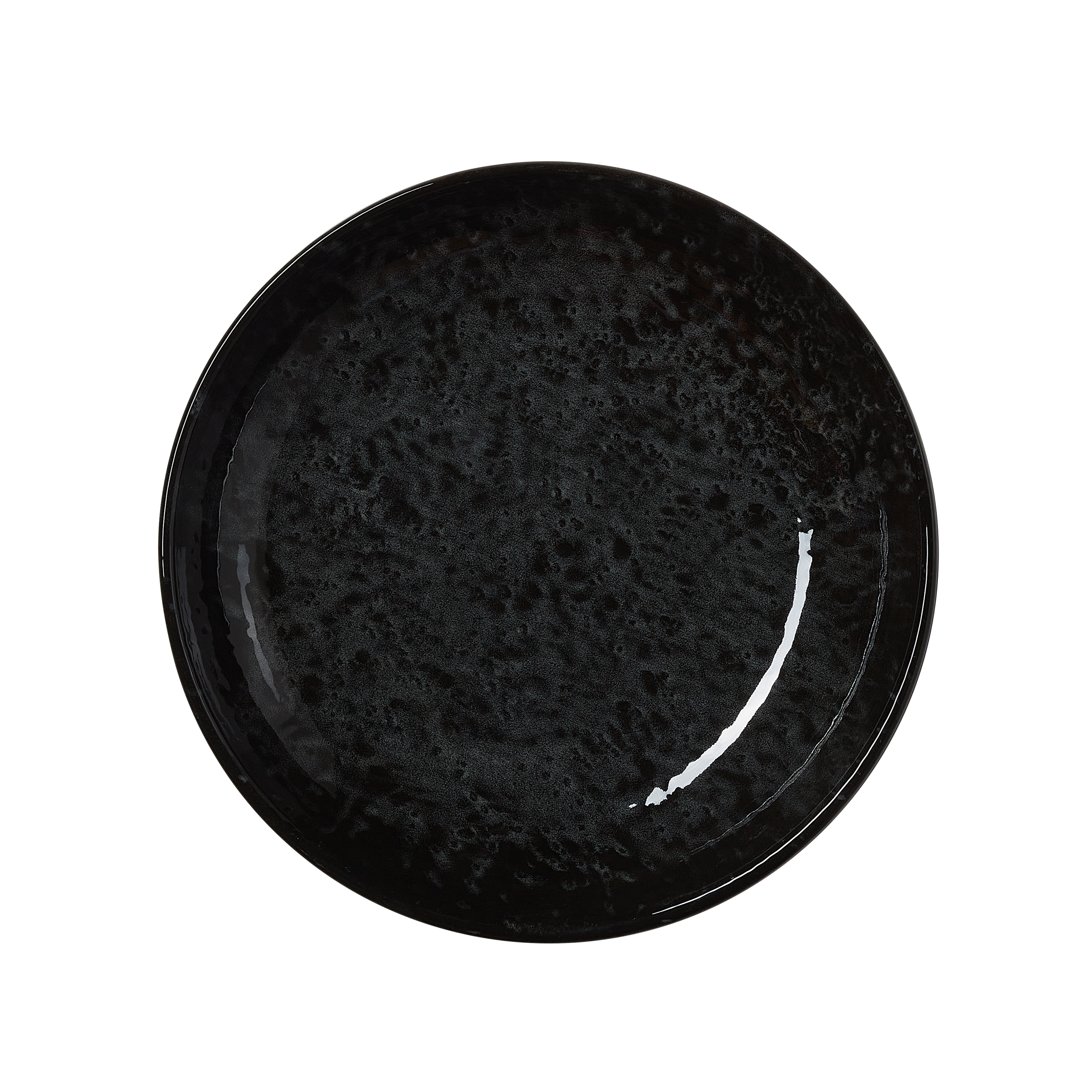 WAS Germany 6x Teller (Tiefe Ausführung), Porzellan, Schwarz, Serie: VIDA NIGHT, Durchmesser: 21cm (4880321)