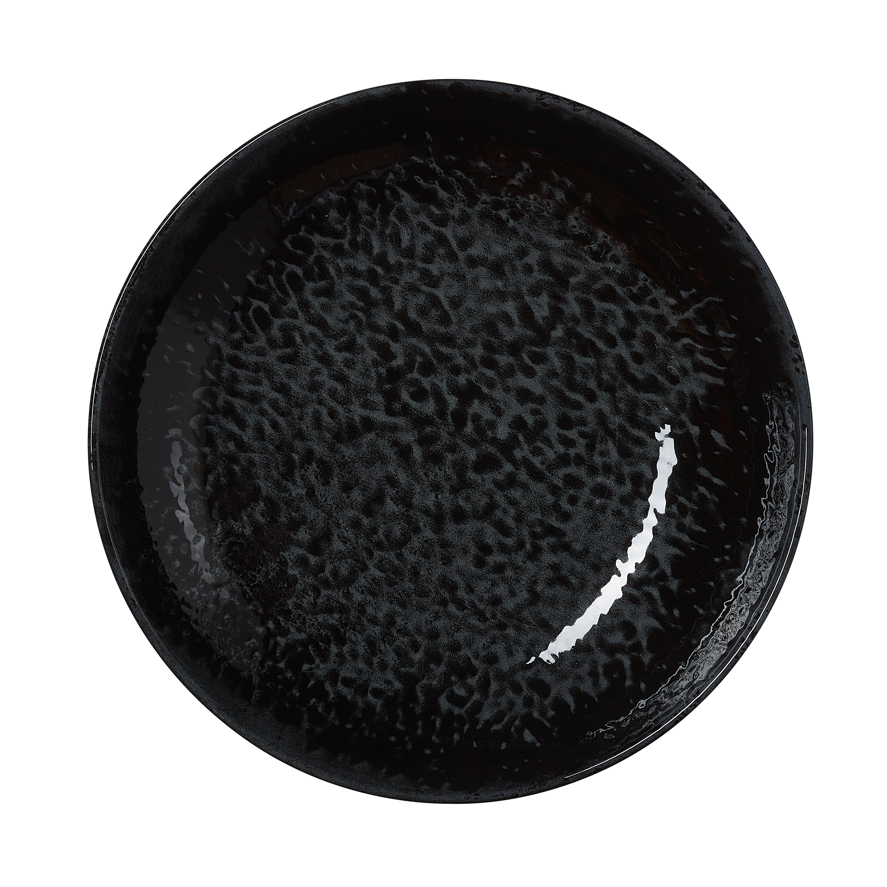 WAS Germany 6x Teller (Tiefe Ausführung), Porzellan, Schwarz, Serie: VIDA NIGHT, Durchmesser: 25cm (4880325)