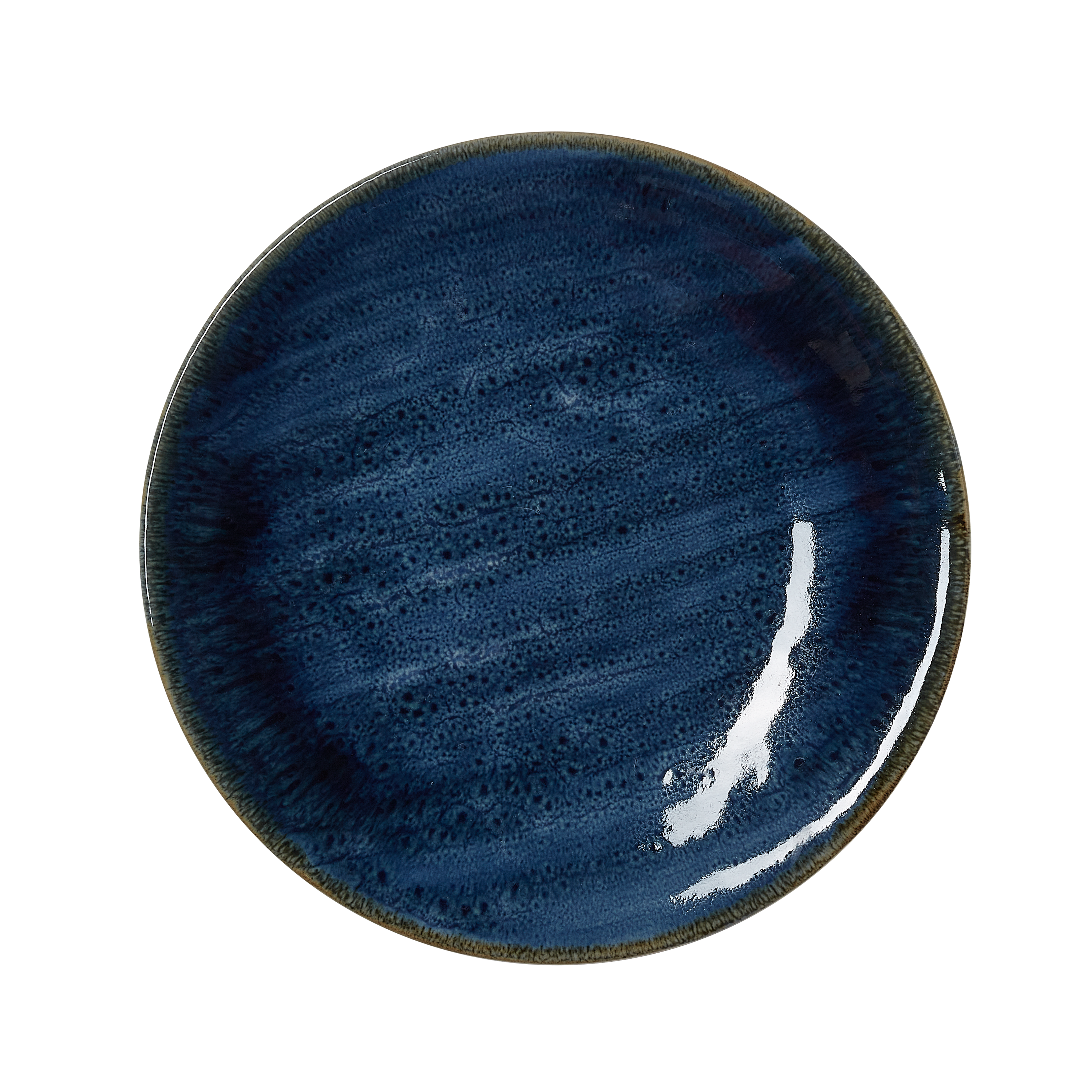 WAS Germany 6x Teller (Flache Ausführung), Porzellan, Dark Ocean, Serie: VIDA DARK OCEAN, Durchmesser: 23cm (4881123)