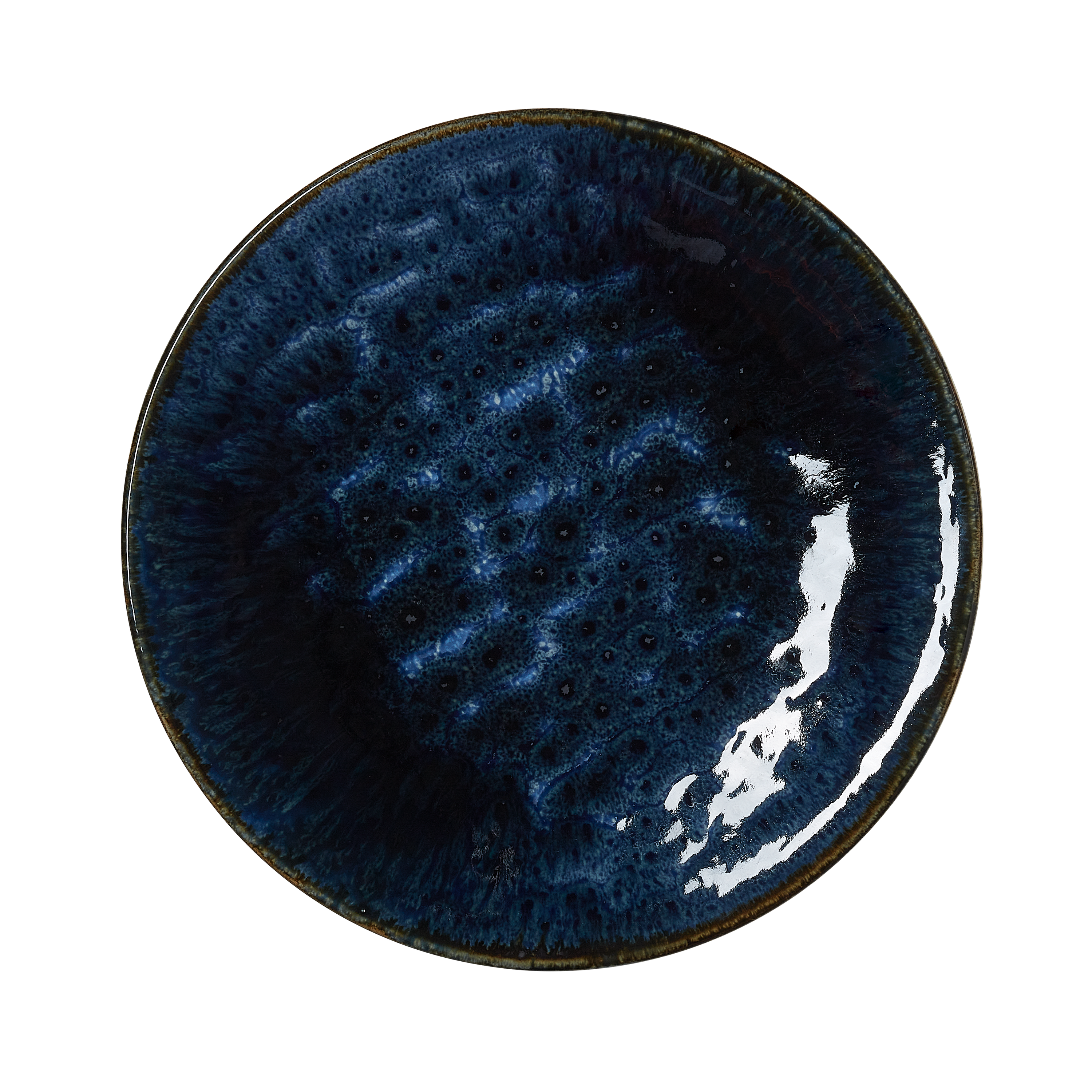 WAS Germany 6x Teller (Flache Ausführung), Porzellan, Dark Ocean, Serie: VIDA DARK OCEAN, Durchmesser: 27cm (4881127)