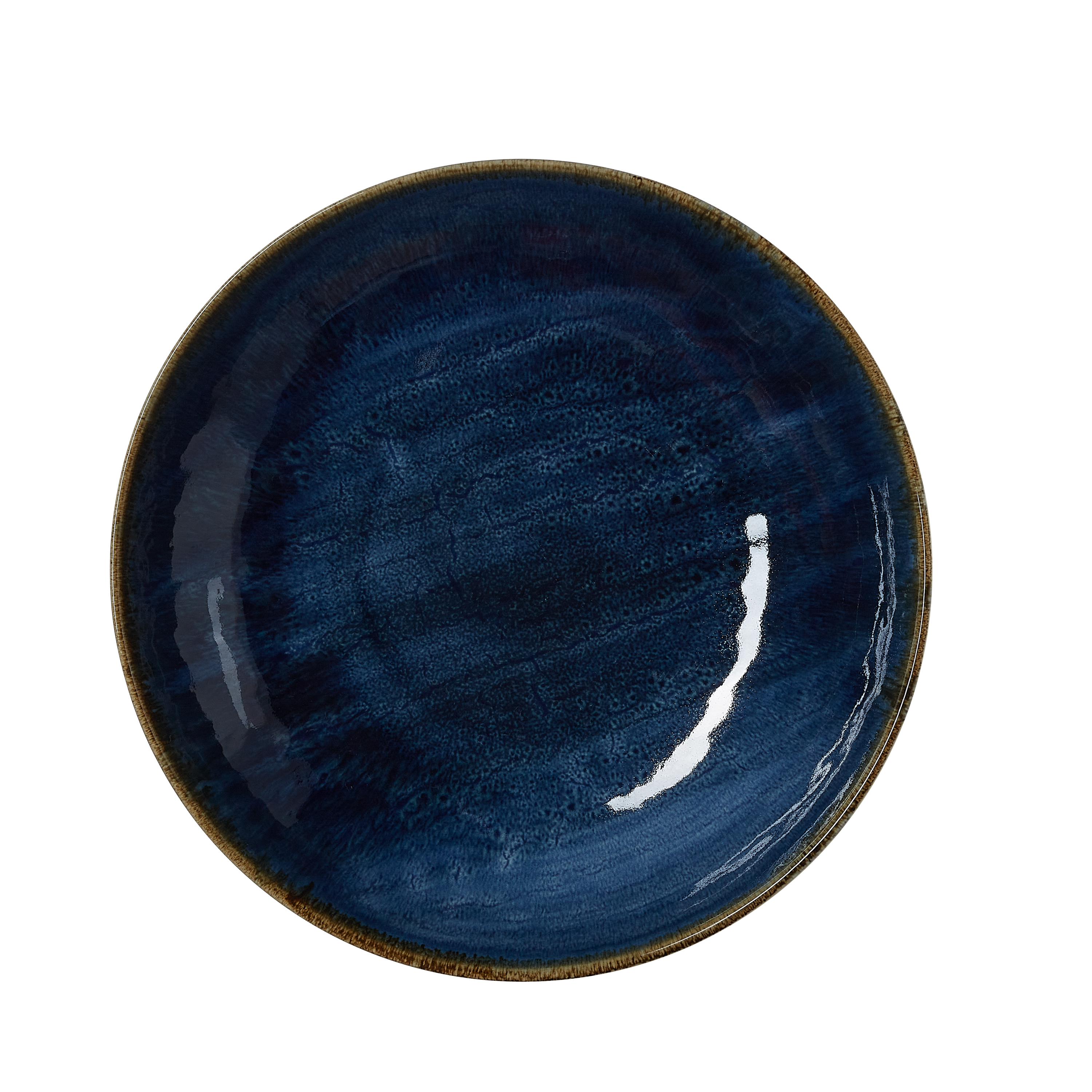 WAS Germany 6x Teller Set VIDA DARK OCEAN, Porzellan, tief, Durchmesser:25cm (4881325)