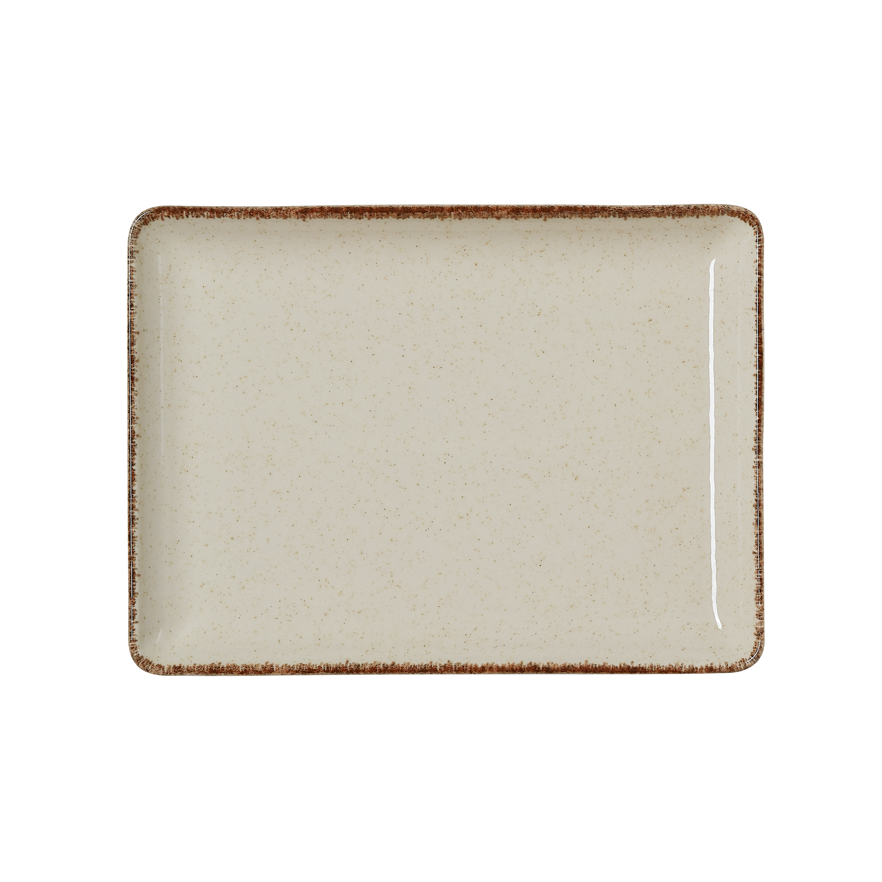 WAS Germany 6x Teller (Flache Ausführung), Porzellan, Sand, Serie: SMILLA SAND, 23x17x2cm (4887223)