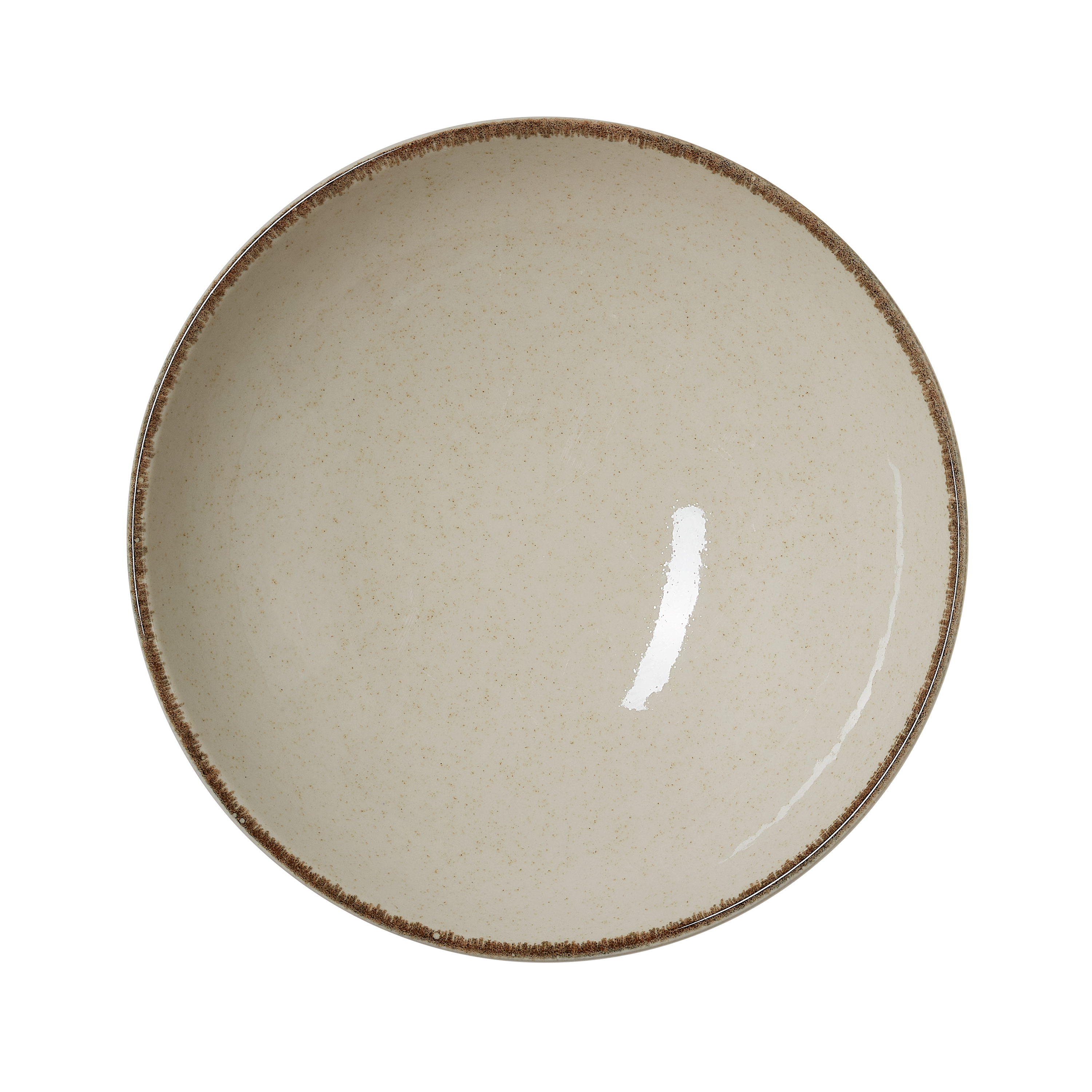 WAS Germany 6x Schale (Tiefe Ausführung), Porzellan, Sand, Serie: SMILLA SAND, Durchmesser: 24cm (4887524)