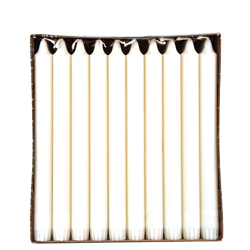 Papstar 5x 30 Kronkerzen Ø 2,2 cm · 20 cm weiss aus 100 % Stearin