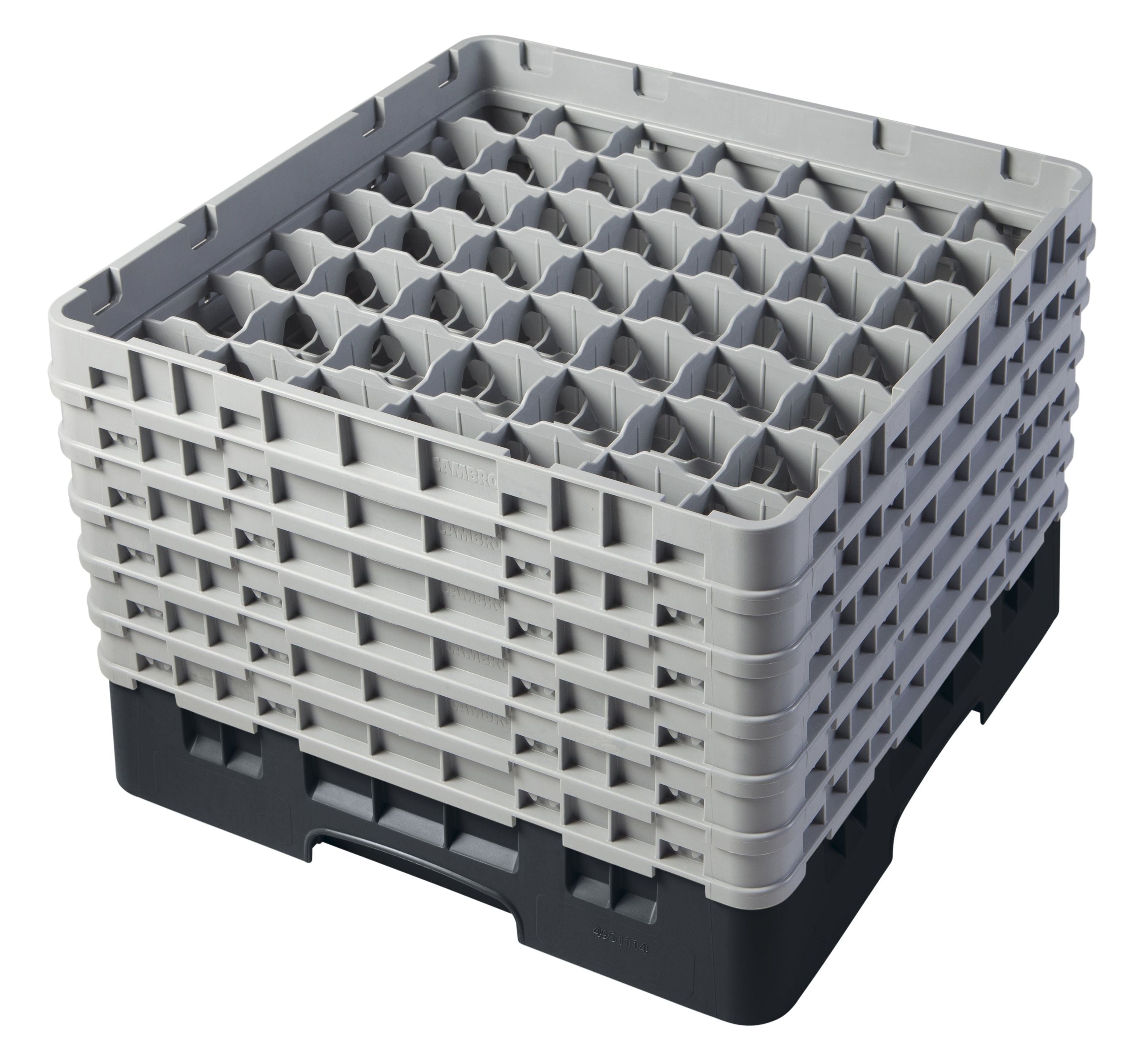 Cambro Camrack® 49-Fächer - Spülkorb mit 6 Extender 500 x 500 x 349 mm, 1 Stück im Karton - 49S1114110