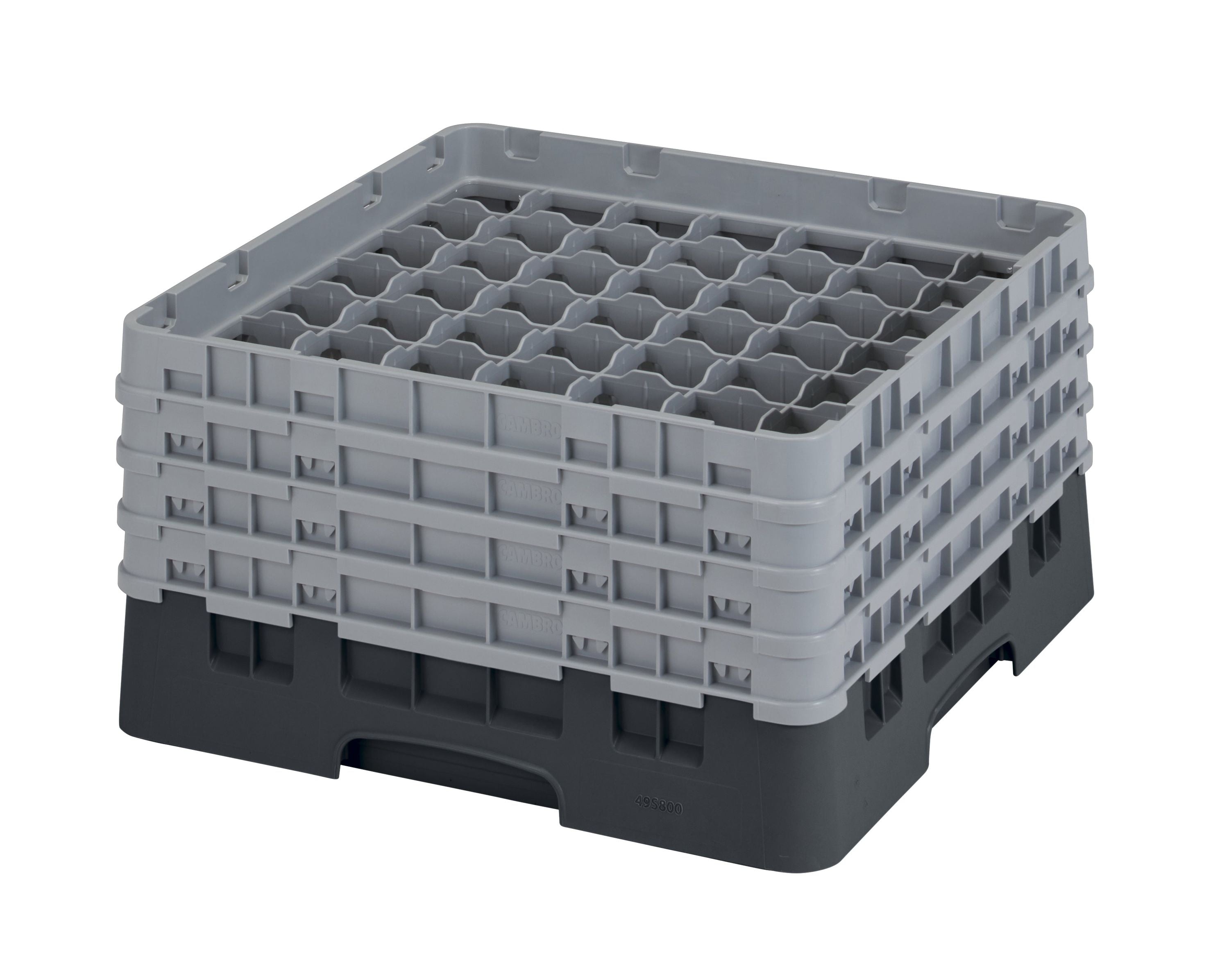 Cambro Camrack® 49-Fächer - Spülkorb mit 4 Extender 500 x 500 x 267 mm, 1 Stück im Karton - 49S800110
