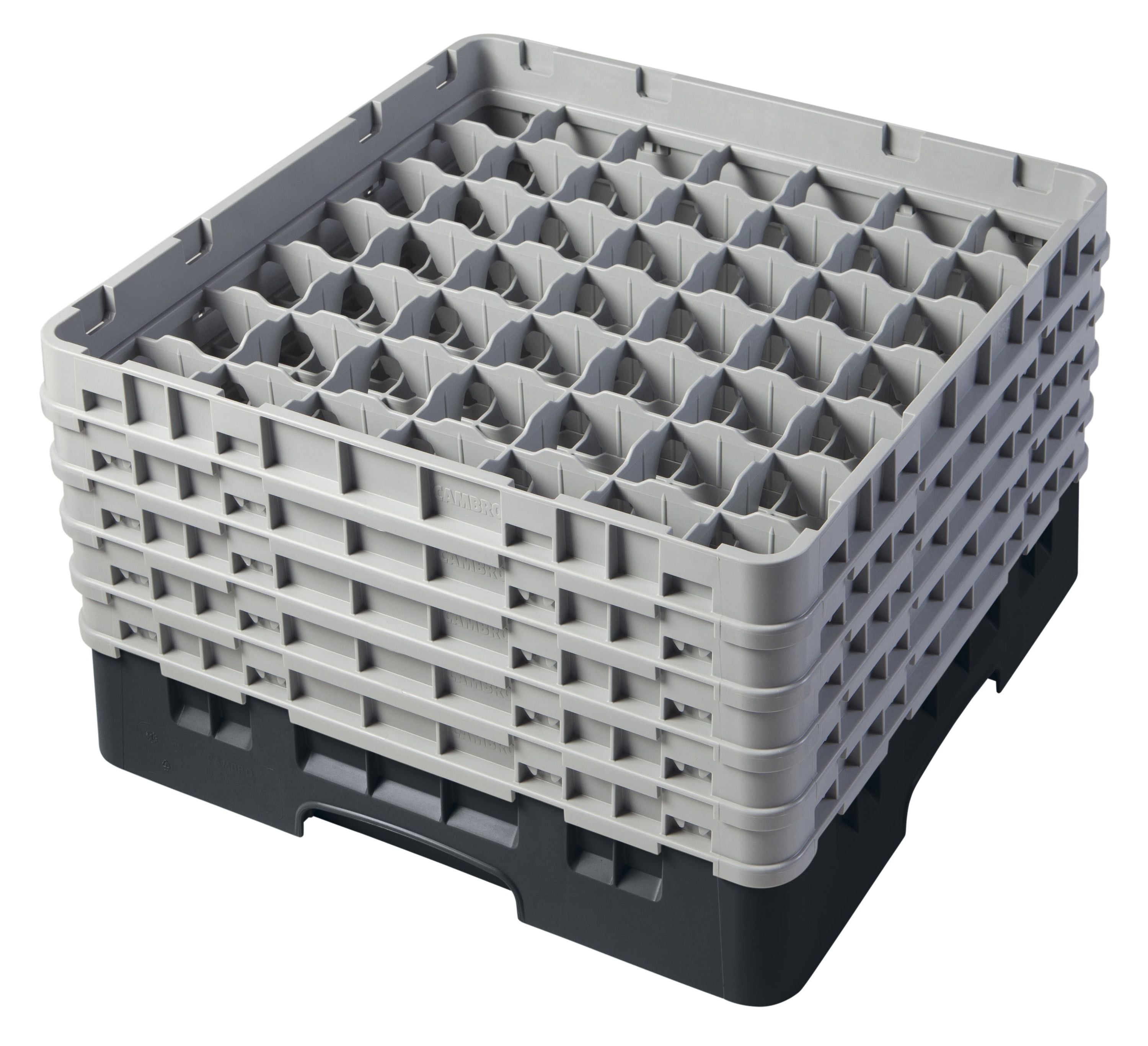 Cambro Camrack® 49-Fächer - Spülkorb mit 5 Extender 500 x 500 x 308 mm, 1 Stück im Karton - 49S958110