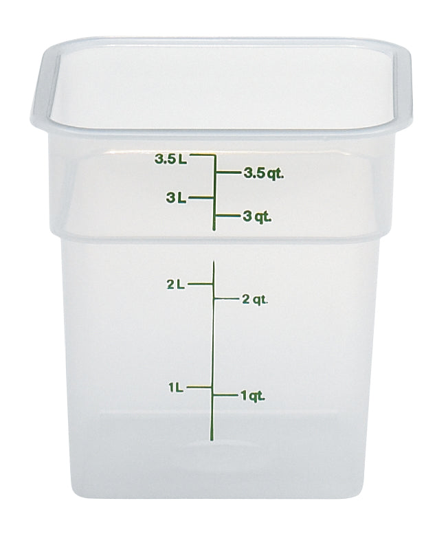 Cambro CamSquare® Vorratsbehälter Polypropylene Camsquare, Quadratisch 3,8 L, 6 Stück im Karton - 4SFSPP190