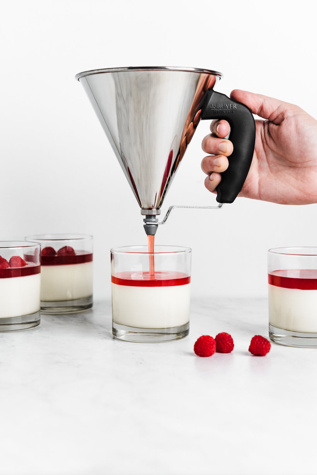de Buyer MINI FONDANTTRICHTER KWIK SCHWARZER GRIFF