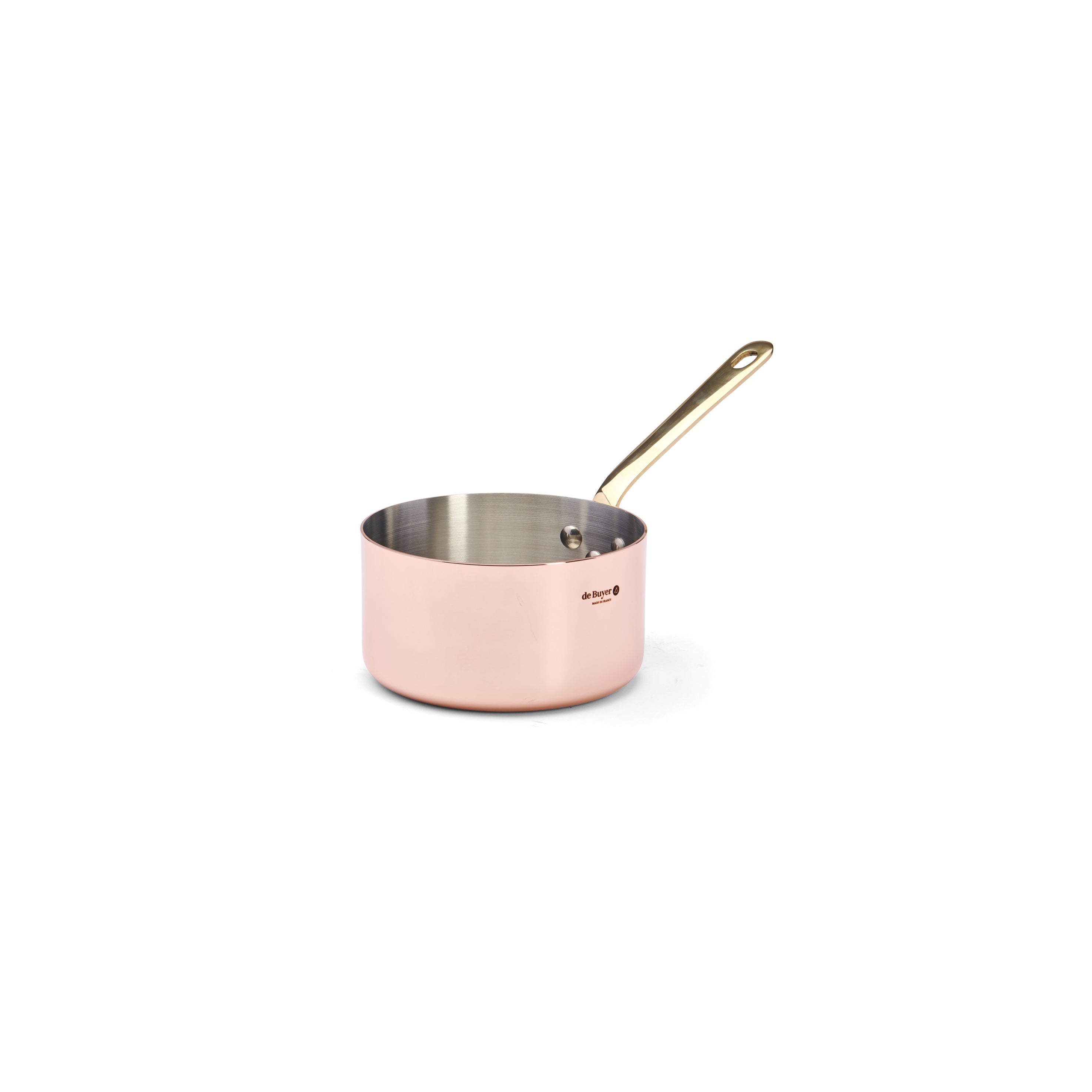 de Buyer STIELKASSEROLLE MIT MESSINGGRIFF Ø12CM INOCUIVRE