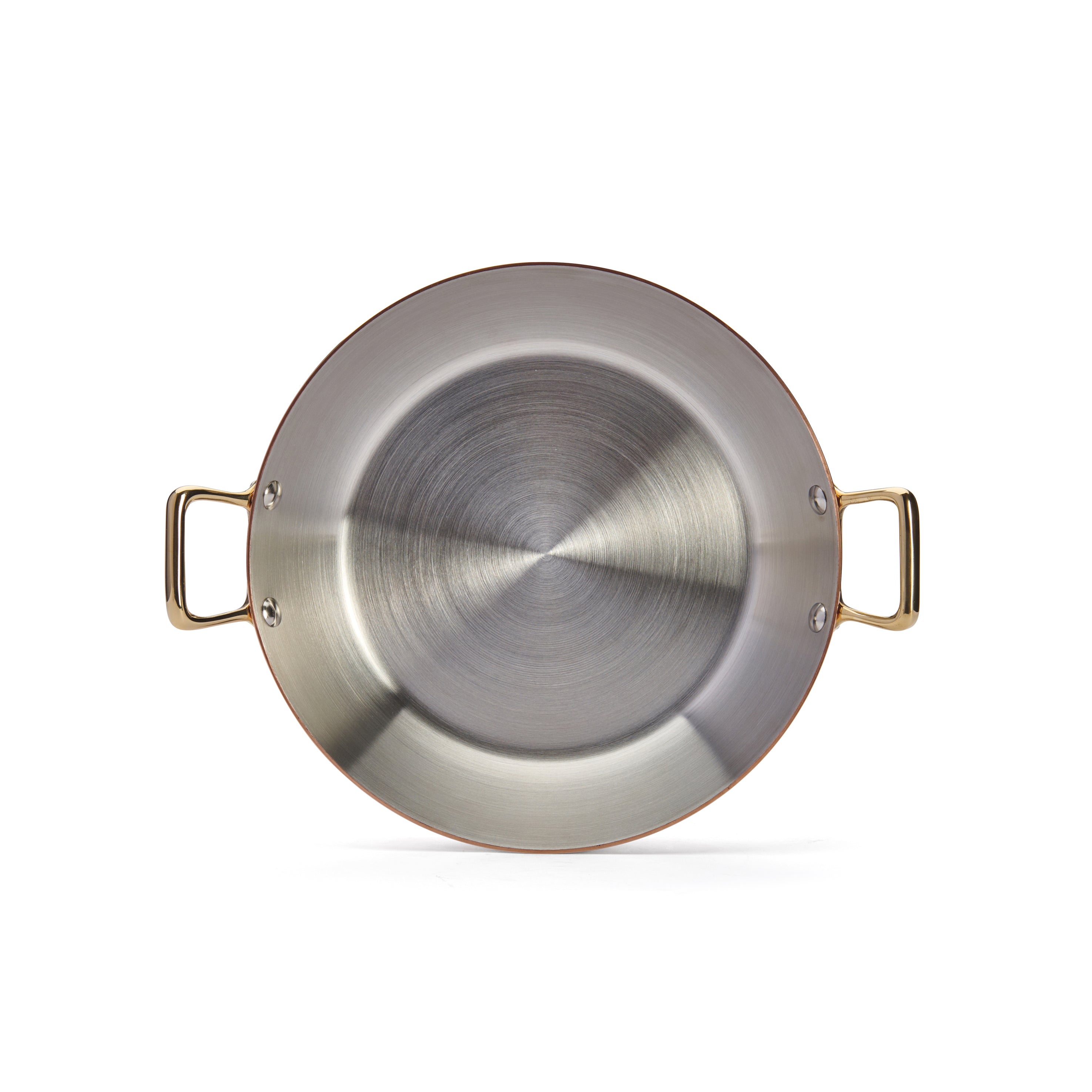 de Buyer SERVIERPFANNE MIT 2 MESSINGGRIFFEN Ø24CM INOCUIVRE
