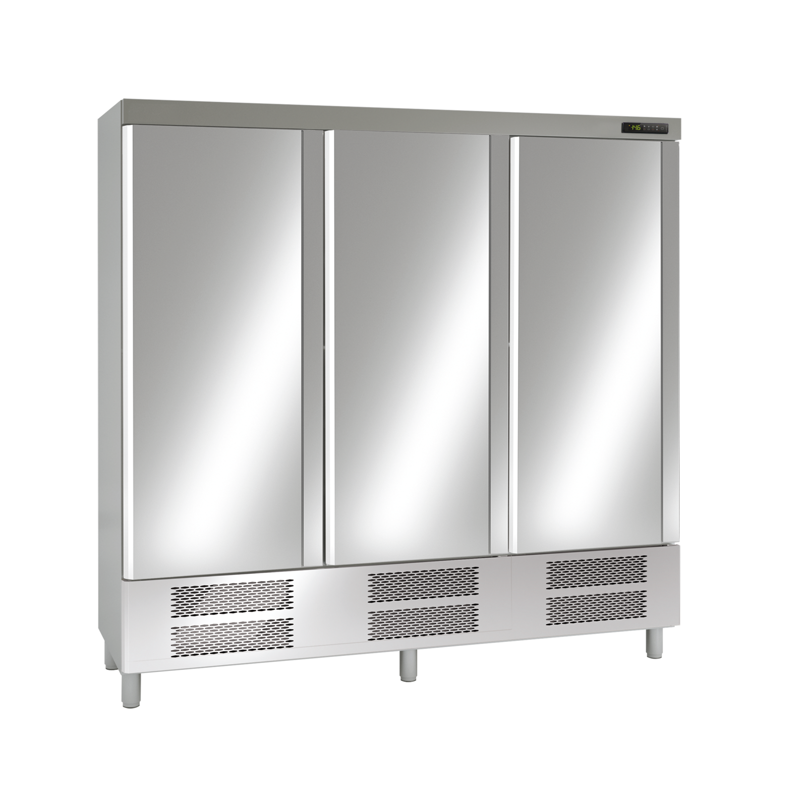KBS Edelstahltiefkühlschrank (KU 1900), Silber, 0,897kW, 230V, 2035x745x2160