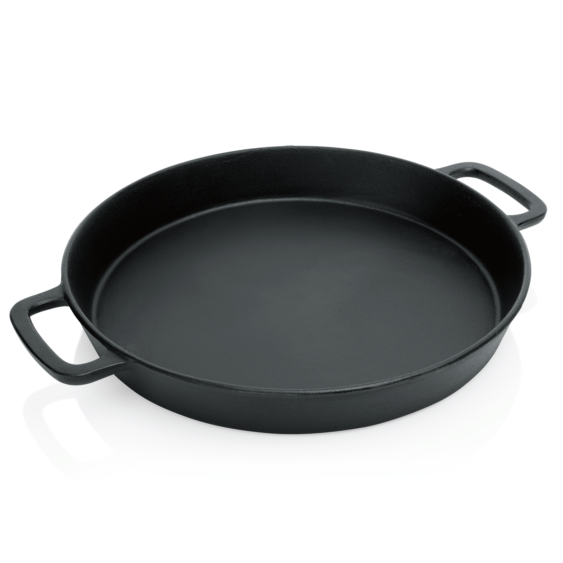 WAS Germany Riesenpfanne (Mit Seitengriffen), Gusseisen, Serie: EISENGUSS RIESENPFANNE, Schwarz, Durchmesser: 50cm, Höhe: 7cm (5055500)