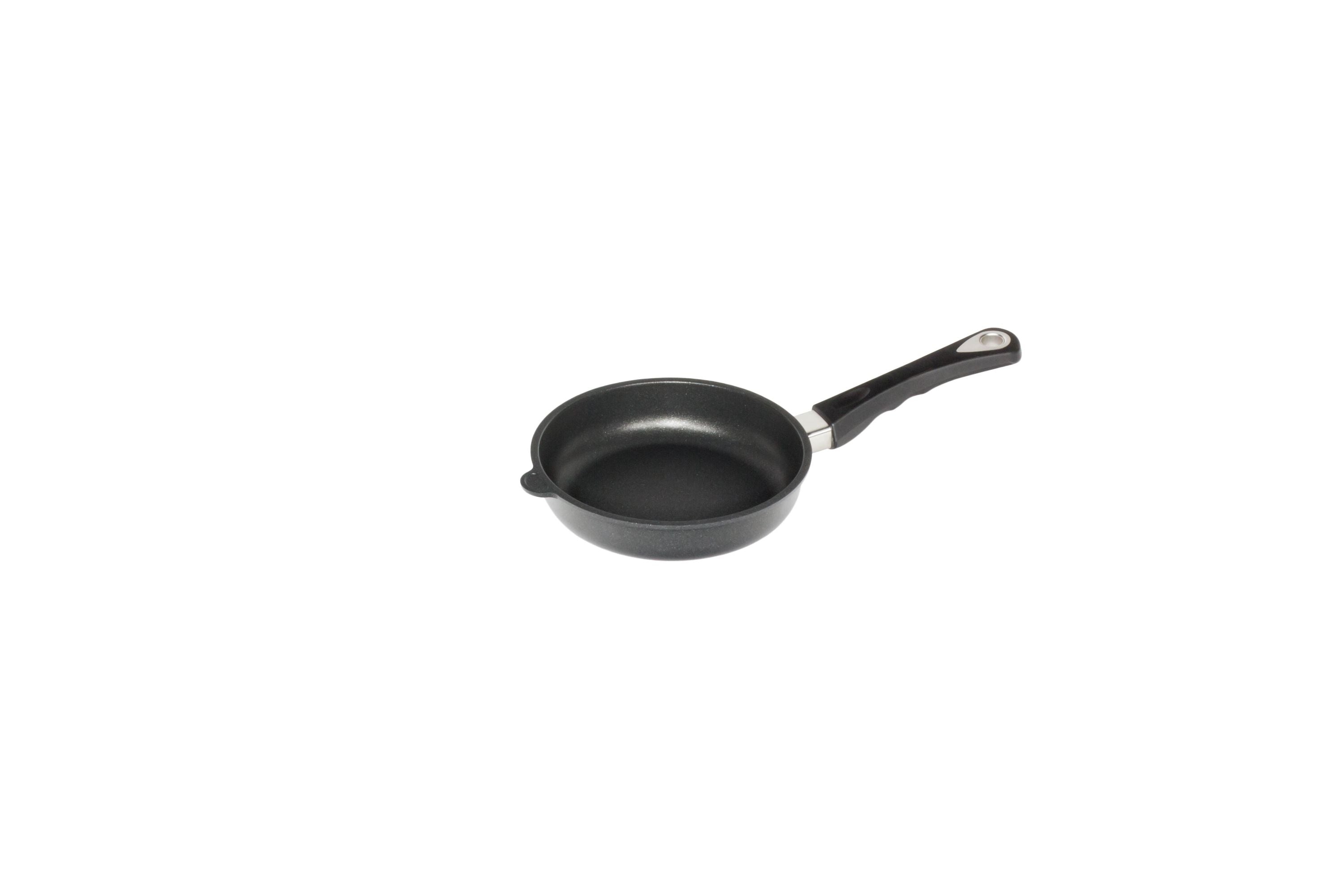 AMT Bratpfanne (Schwenkpfanne), Aluminiumguss, Schwarz, Durchmesser: 20-32cm, Höhe: 5cm