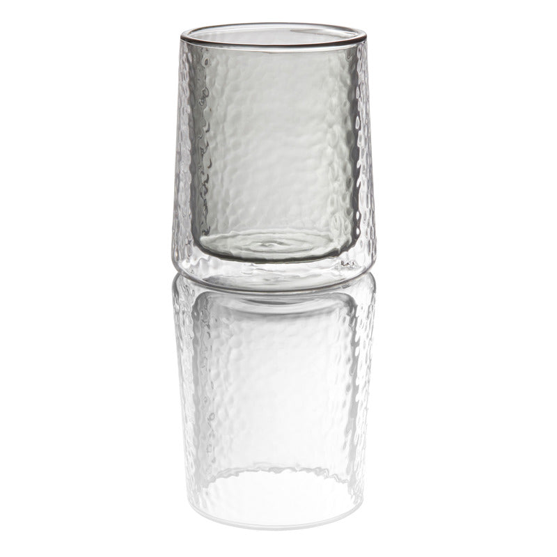 WMF 4x Glas (Doppelwandig), Serie: STYLE LIGHTS, Rauch, Inhalt: 250ml, Durchmesser: 8cm, Höhe: 10,5cm