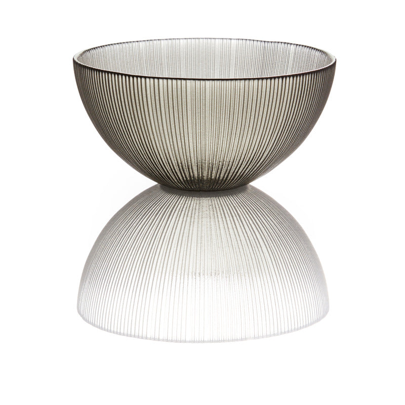 WMF 4x Schale "M", Glas, Serie: STYLE LIGHTS, Rauch, Inhalt: 500ml, Durchmesser: 15cm, Höhe: 7,5cm