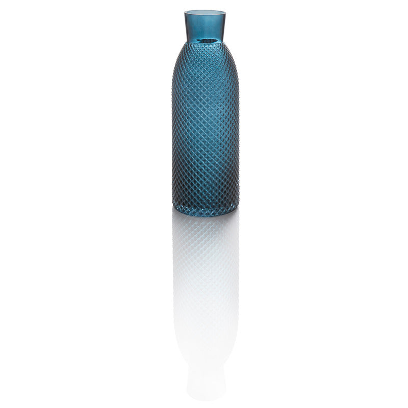 WMF Glasvase, Serie: STYLE LIGHTS, Dunkelblau, Durchmesser: 12,5cm, Höhe 40,5cm