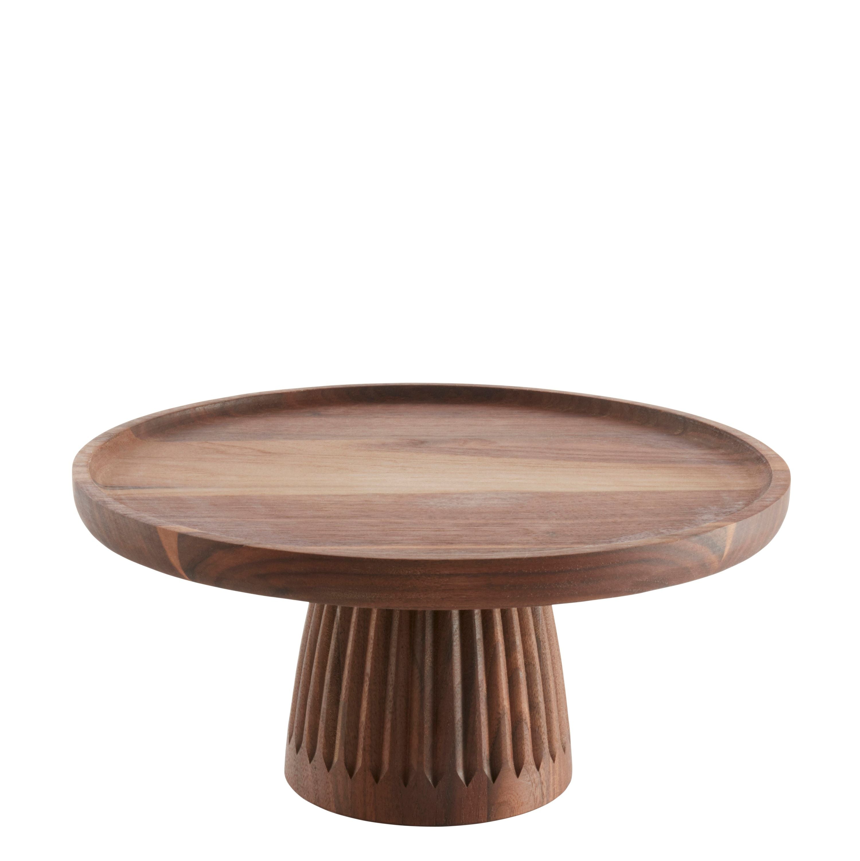 WMF Gebäckständer, Holz (Walnuss), Serie: STYLE LIGHTS, Durchmesser: 30cm, Höhe: 13,9cm