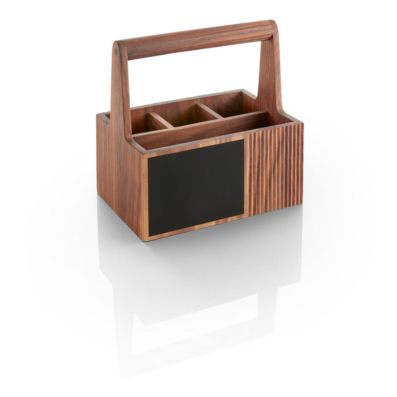 WMF Besteckbox (mit Griff), Holz (Walnuss), Serie: STYLE LIGHTS, 15,4x22,5x23cm