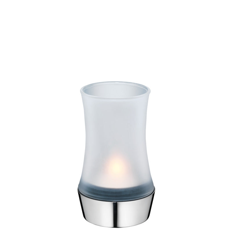 WMF Windlicht, Edelstahl, Serie: URBAN, Durchmesser: 8cm, Höhe: 13,5cm