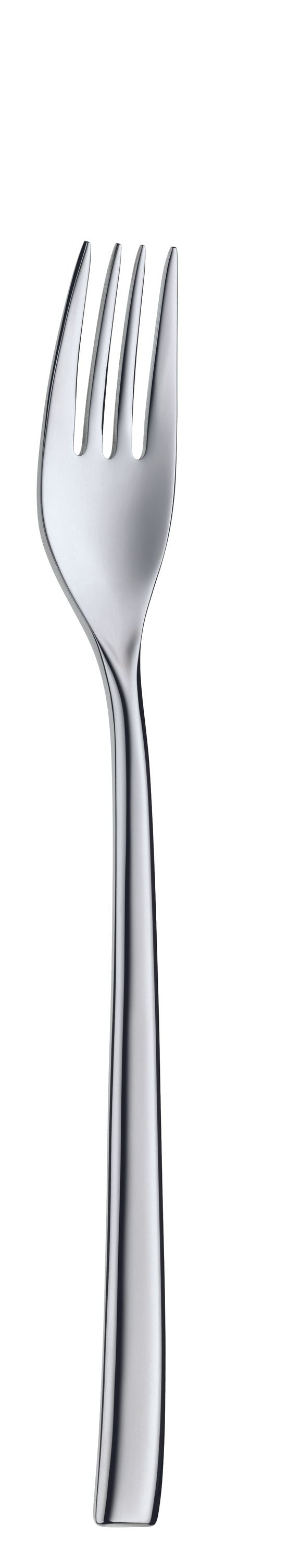 Hepp 12x Vorspeisen- und Dessertgabel (Versilbert), Edelstahl 18/10, Silber, Serie: TALIA, Länge: 20,4cm