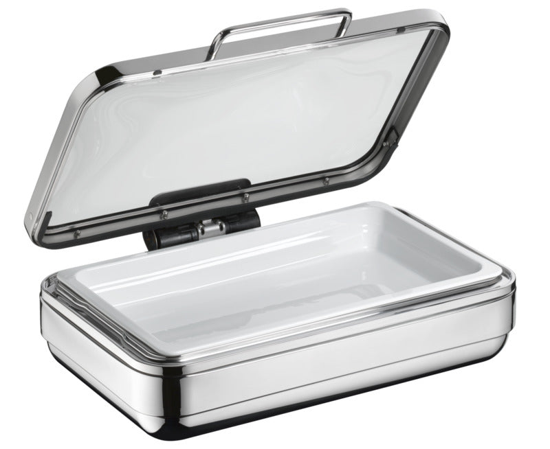 Hepp Chafing Dish (GN1/1), Edelstahl und Glas, Serie: EXCELLENT, 650x370x240mm