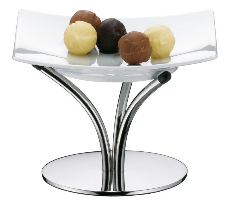 Hepp Buffetständer 'S", Edelstahl, Serie: FLEUR, Durchmesser: 130mm, Höhe: 98mm