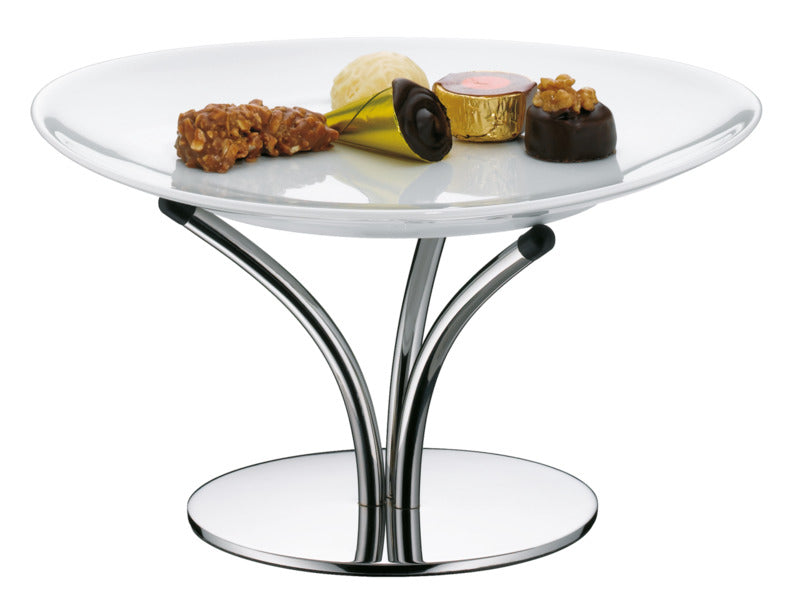 Hepp Buffetständer 'S", Edelstahl, Serie: FLEUR, Durchmesser: 130mm, Höhe: 98mm