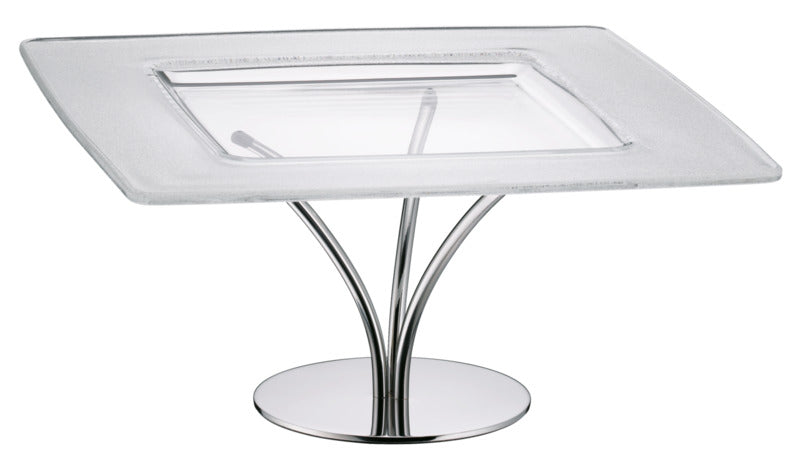 Hepp Buffetständer 'M", Edelstahl, Serie: FLEUR, Durchmesser: 145mm, Höhe: 136mm