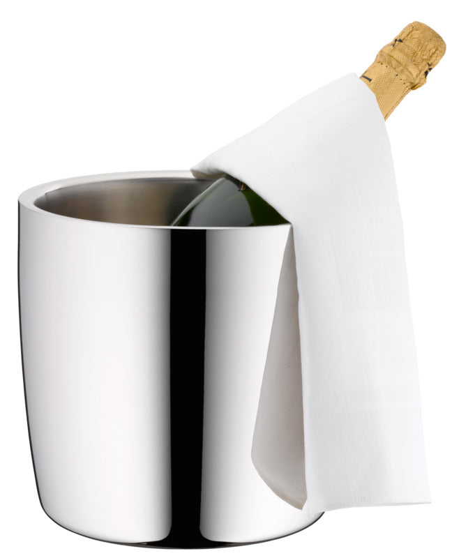 Hepp Champagnerkühler (Für 2 Flaschen), Edelstahl, Serie: VISION, Inhalt: 5,3L, Durchmesser: 216mm, Höhe: 205mm