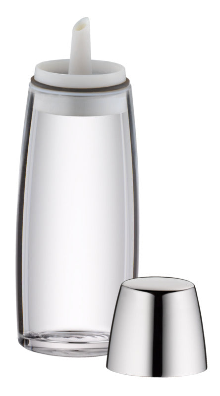 Hepp Essig-/Ölflasche, Glas und Edelstahl, Serie: VISION, Inhalt: 200ml, Durchmesser: 54mm, Höhe: 162mm