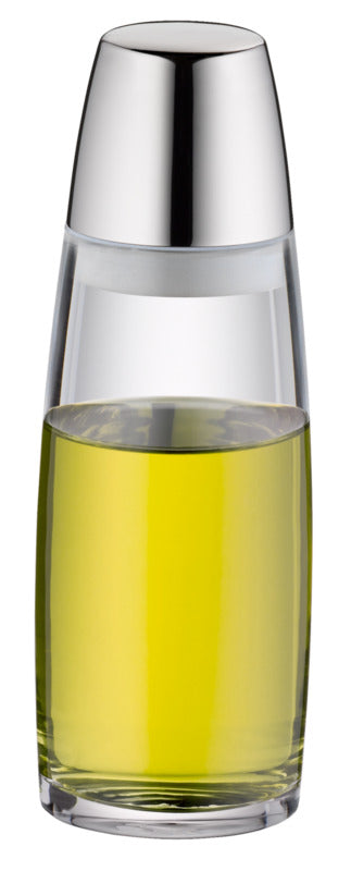 Hepp Essig-/Ölflasche, Glas und Edelstahl, Serie: VISION, Inhalt: 200ml, Durchmesser: 54mm, Höhe: 162mm