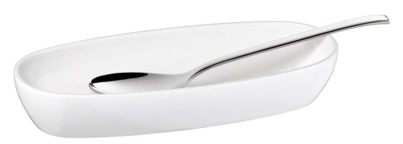 Hepp Schale "S", Porzellan, Serie: VISION, Weiß, 217x89x40mm